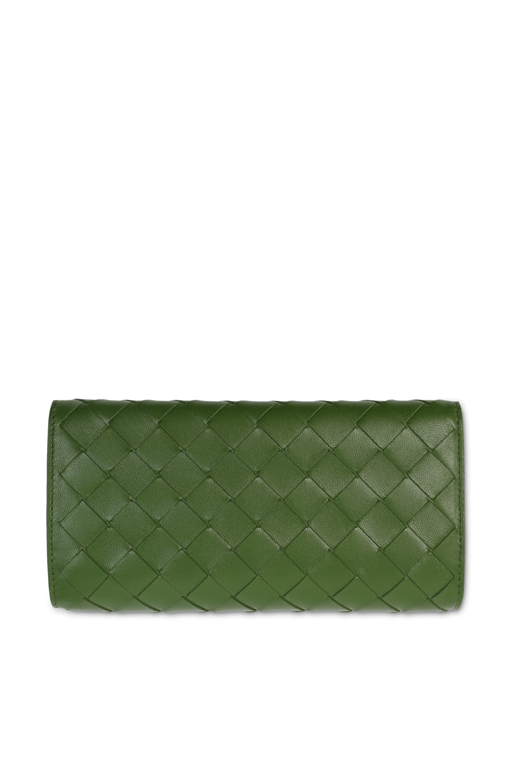תמונה אחורית של ארנק שתי וערב מרוכסן מעור BOTTEGA VENETA