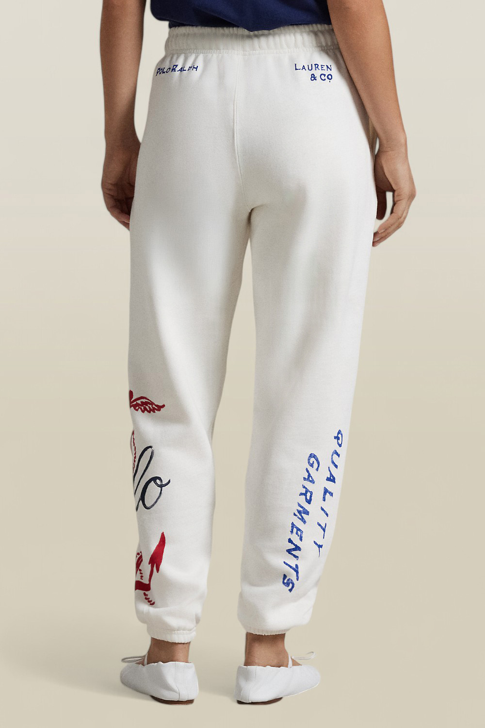 תמונת דוגמן אחורית של מכנסי ג'וג ארוכים POLO RALPH LAUREN