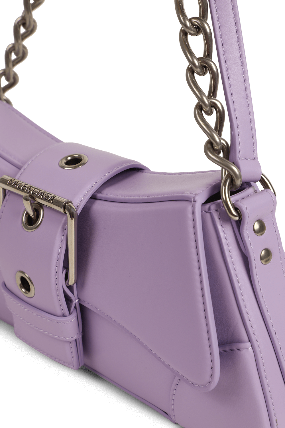 תמונת תקריב של תיק כתף לינדזי מעור BALENCIAGA