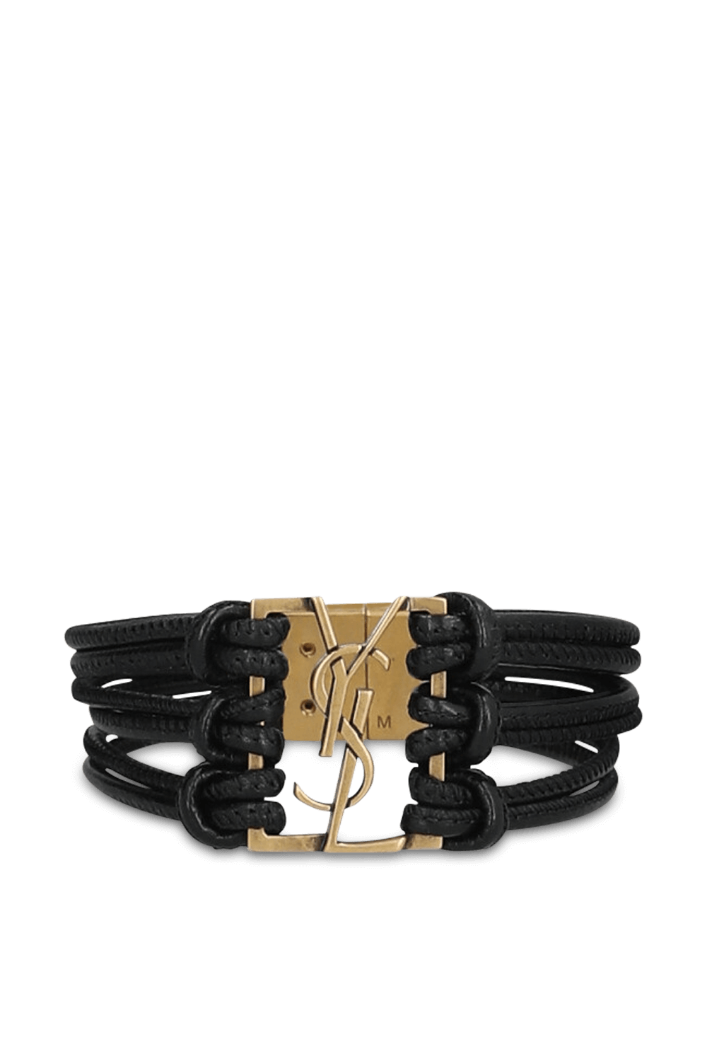 תמונה קידמית של צמיד מעור SAINT LAURENT