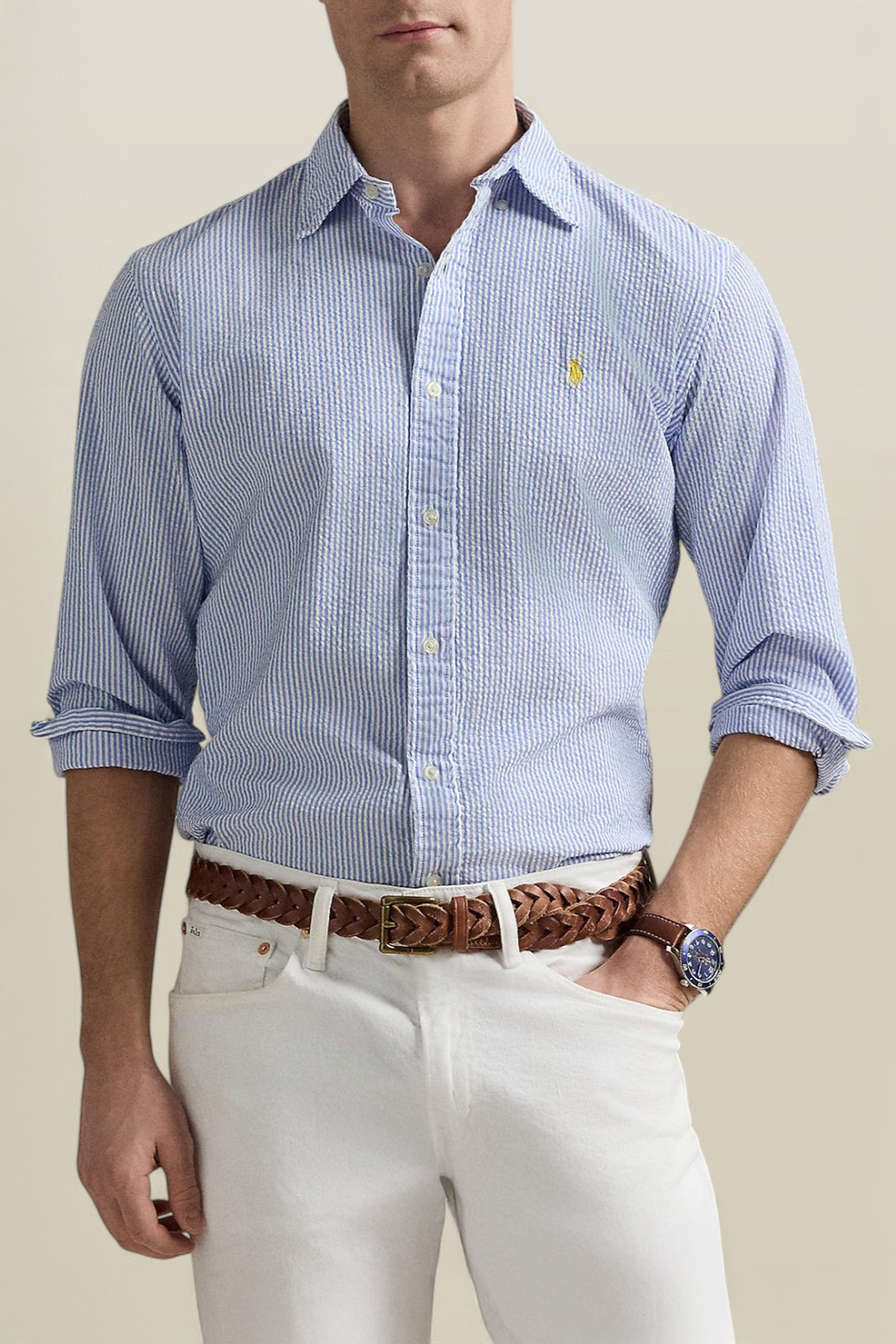 תמונת דוגמן קידמית של חולצת כפתורים POLO RALPH LAUREN