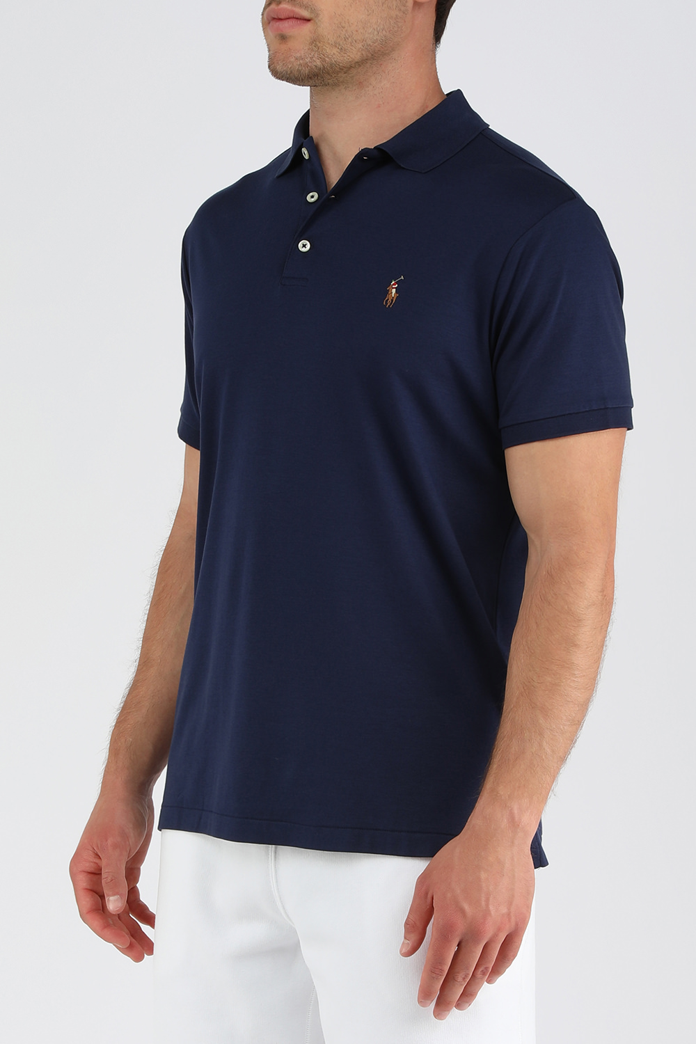 תמונת דוגמן קידמית של Slim Fit Polo Shirt in Navy