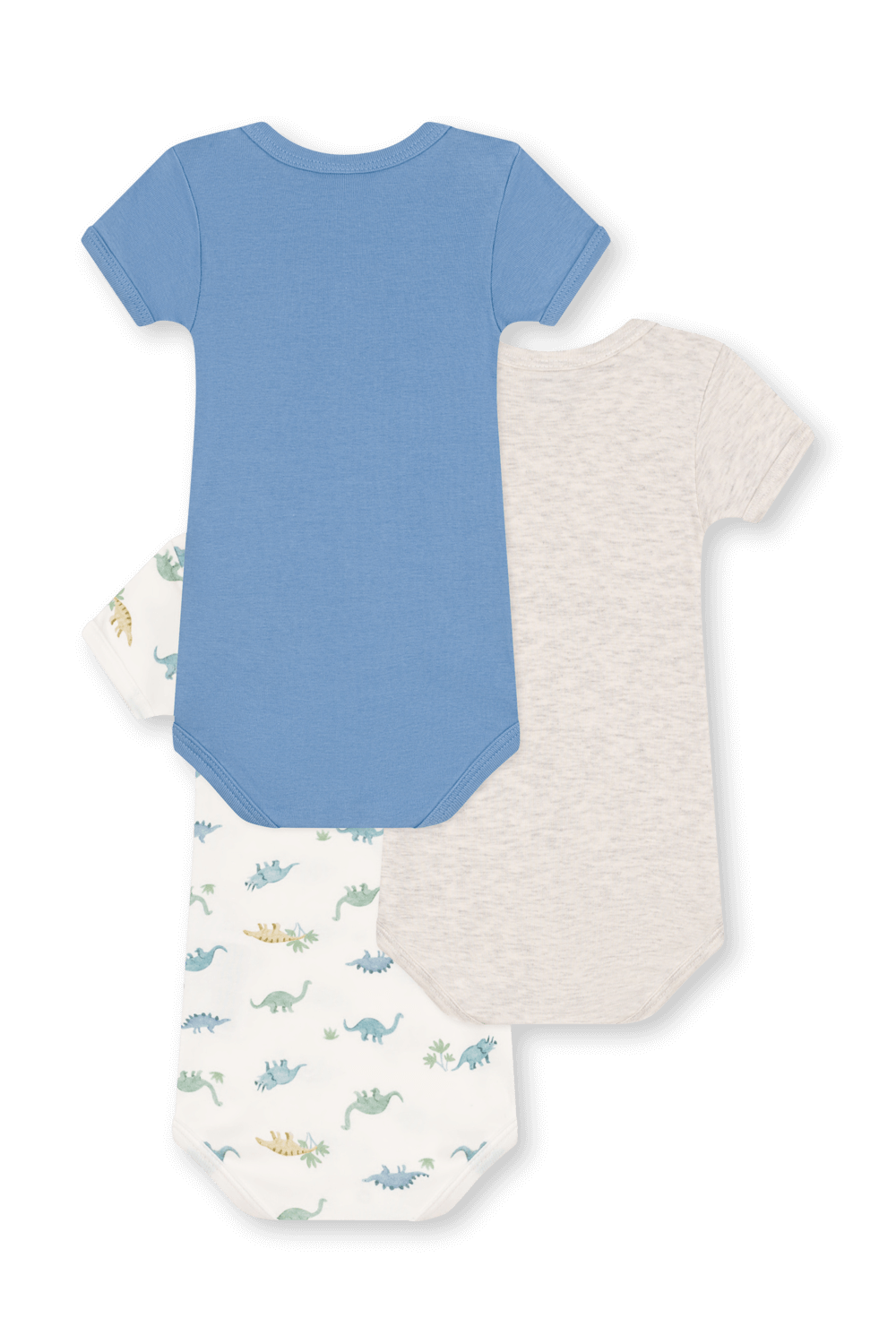 תמונה אחורית של מארז שלושה בגדי גוף PETIT BATEAU