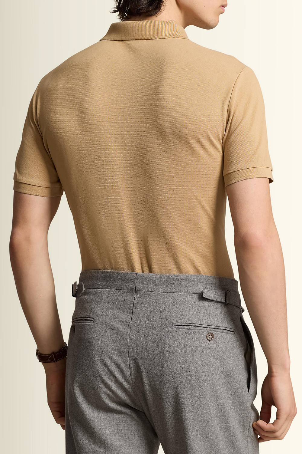 תמונת דוגמן אחורית של חולצת פולו קצרה POLO RALPH LAUREN