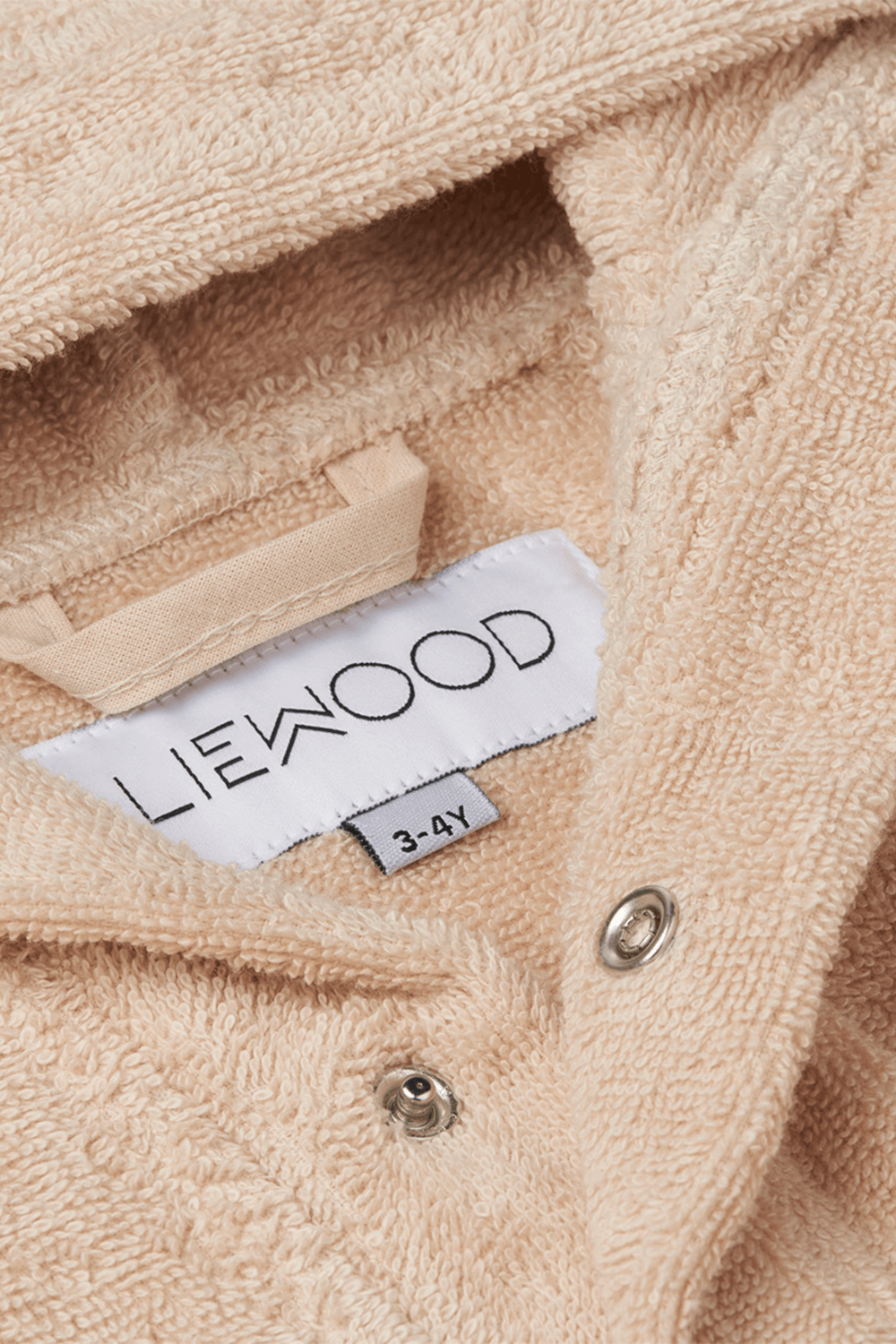 תמונה אחורית של חלוק מגבת ניוד עם כובע חתול LIEWOOD
