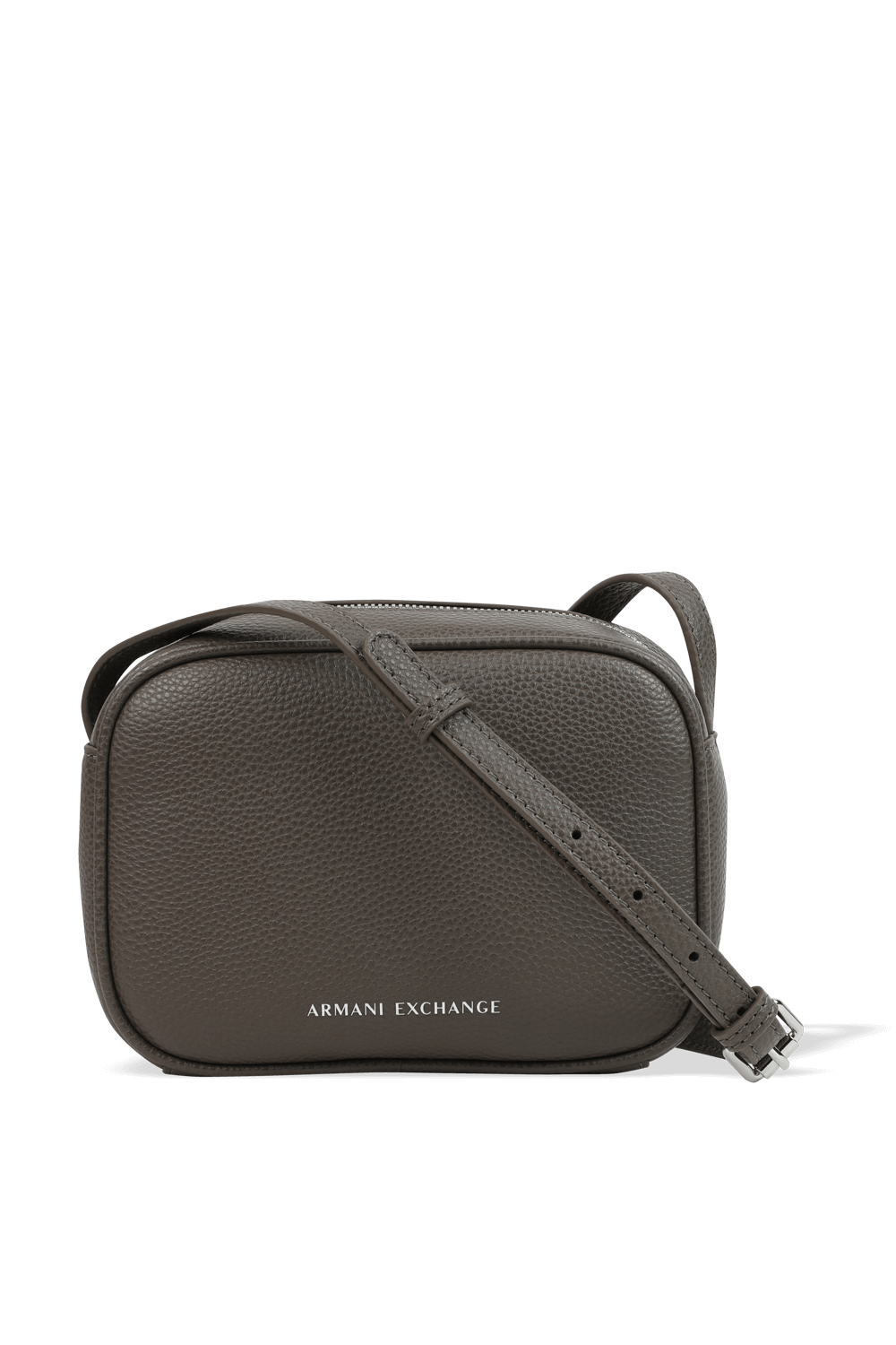 תמונה קידמית של Textured Crossbody Bag in Brown