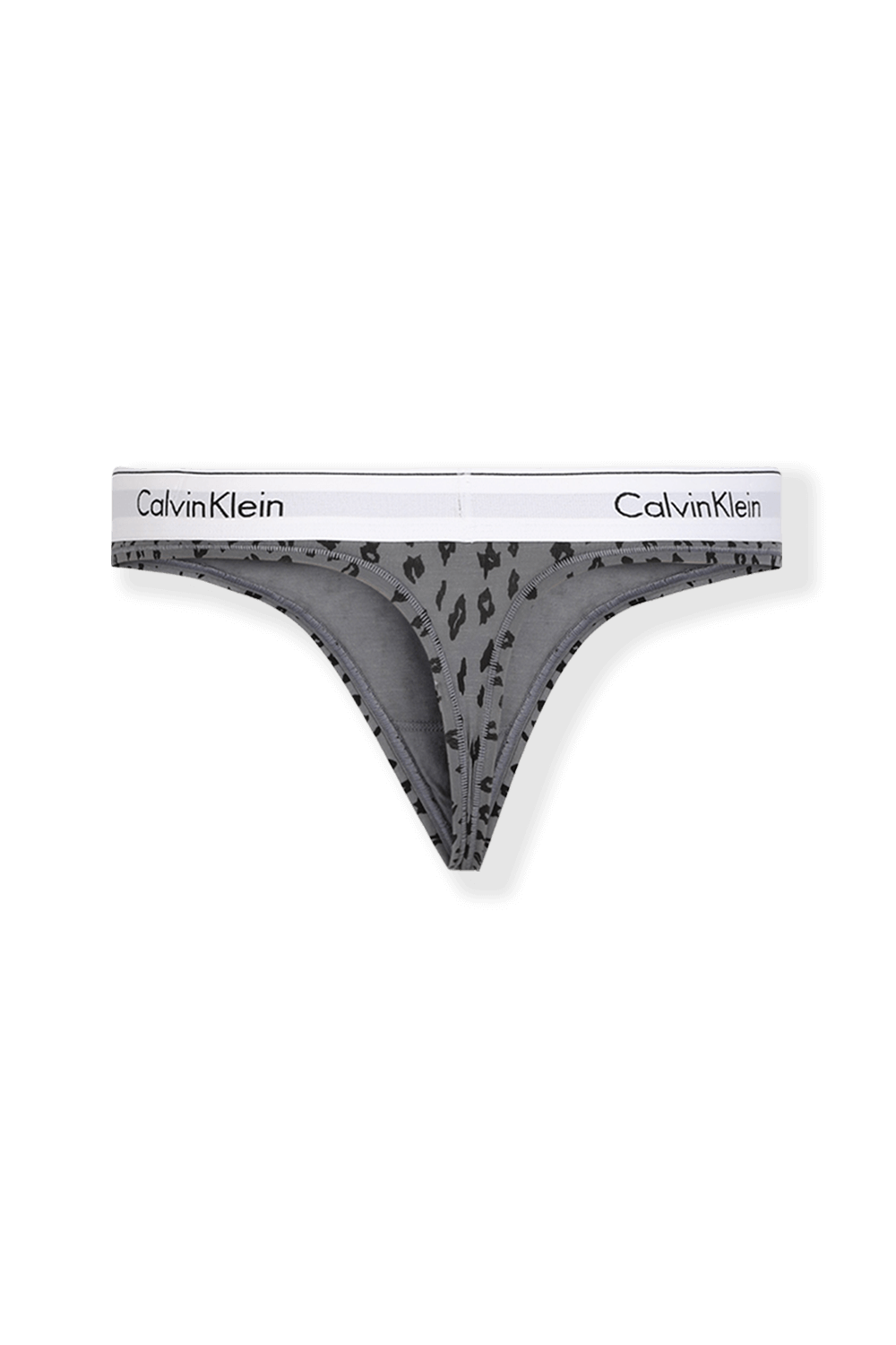תמונת תקריב של Cheetah Savannah Thong in Grey