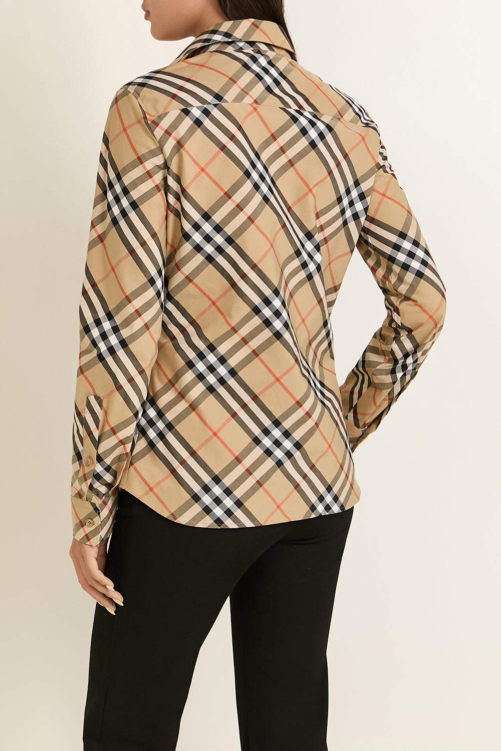תמונת דוגמן אחורית של חולצה מכופתרת BURBERRY