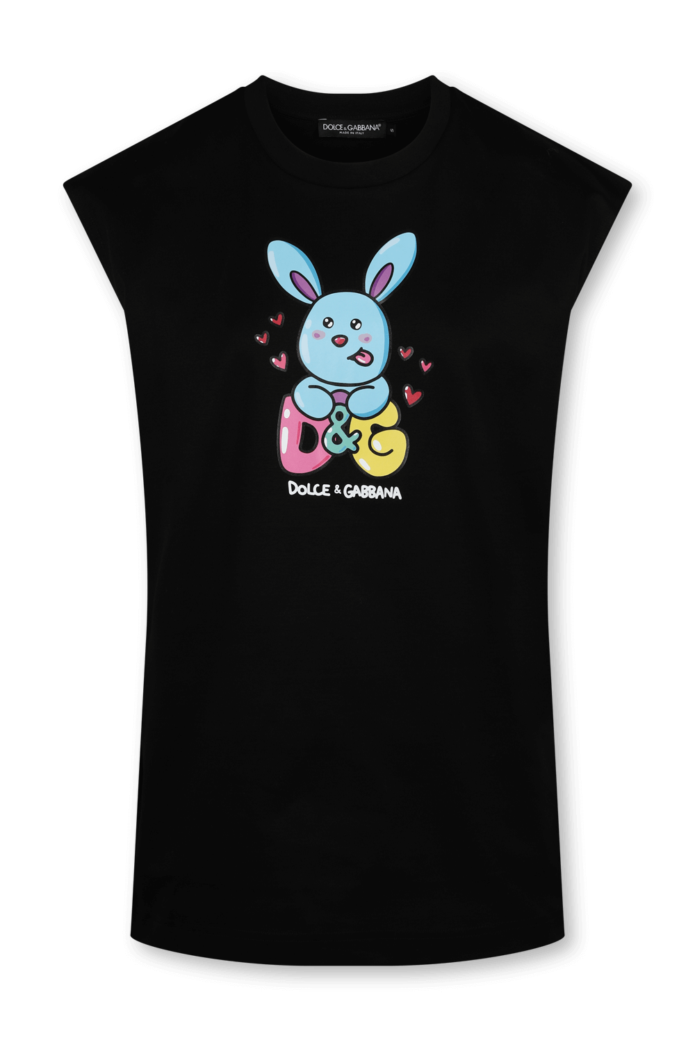 תמונה קידמית של גופייה עם הדפס גרפי DOLCE & GABBANA