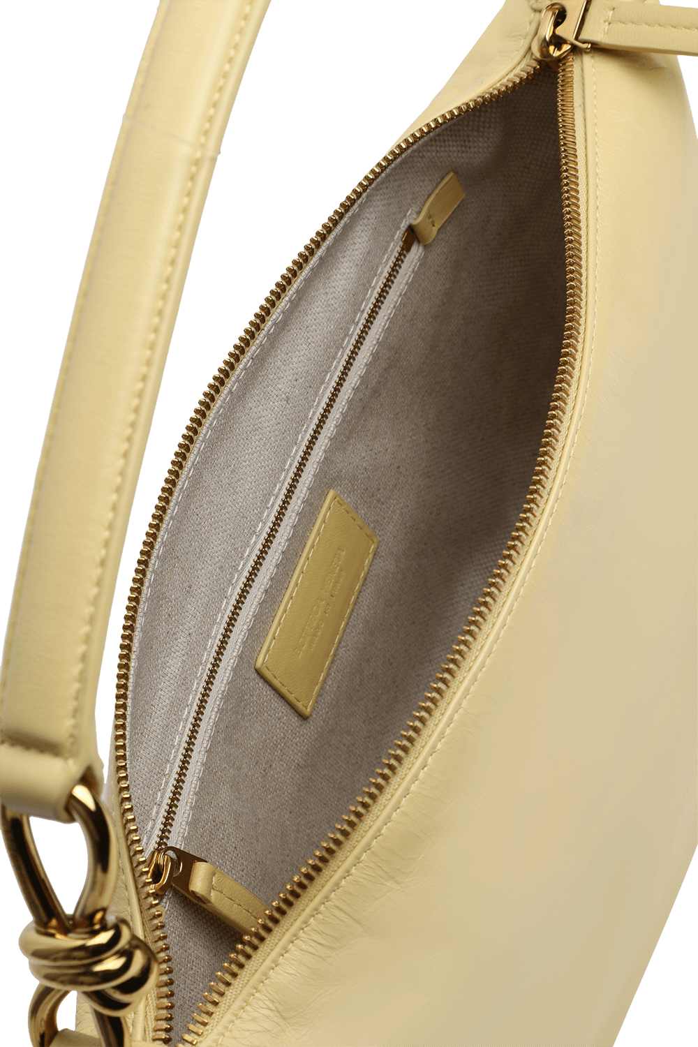 תמונת פנים של תיק כתף מעור BOTTEGA VENETA