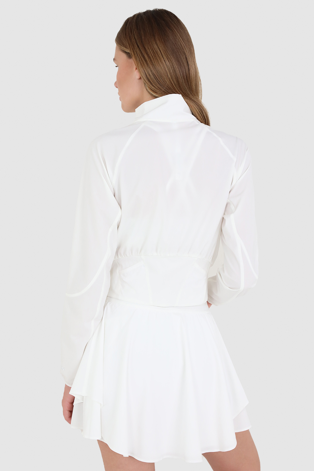 תמונת דוגמן אחורית של Water-Repellent Stretch Tennis Jacket