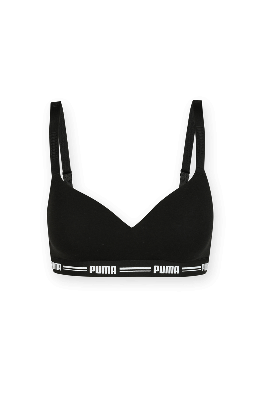 תמונה קידמית של טופ ספורטיבי בשחור PUMA