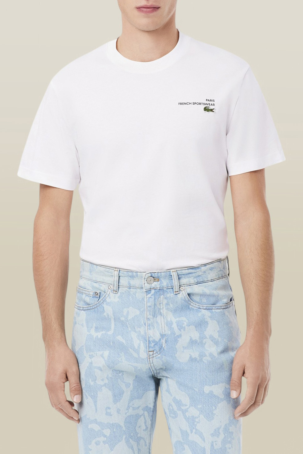 תמונת דוגמן קידמית של חולצת טי LACOSTE