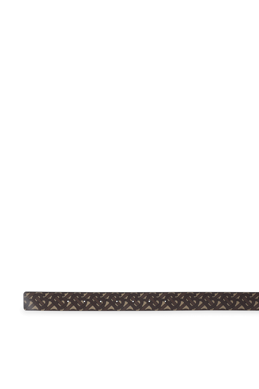 תמונה אחורית של Goldern Monogram Belt in Brown BURBERRY
