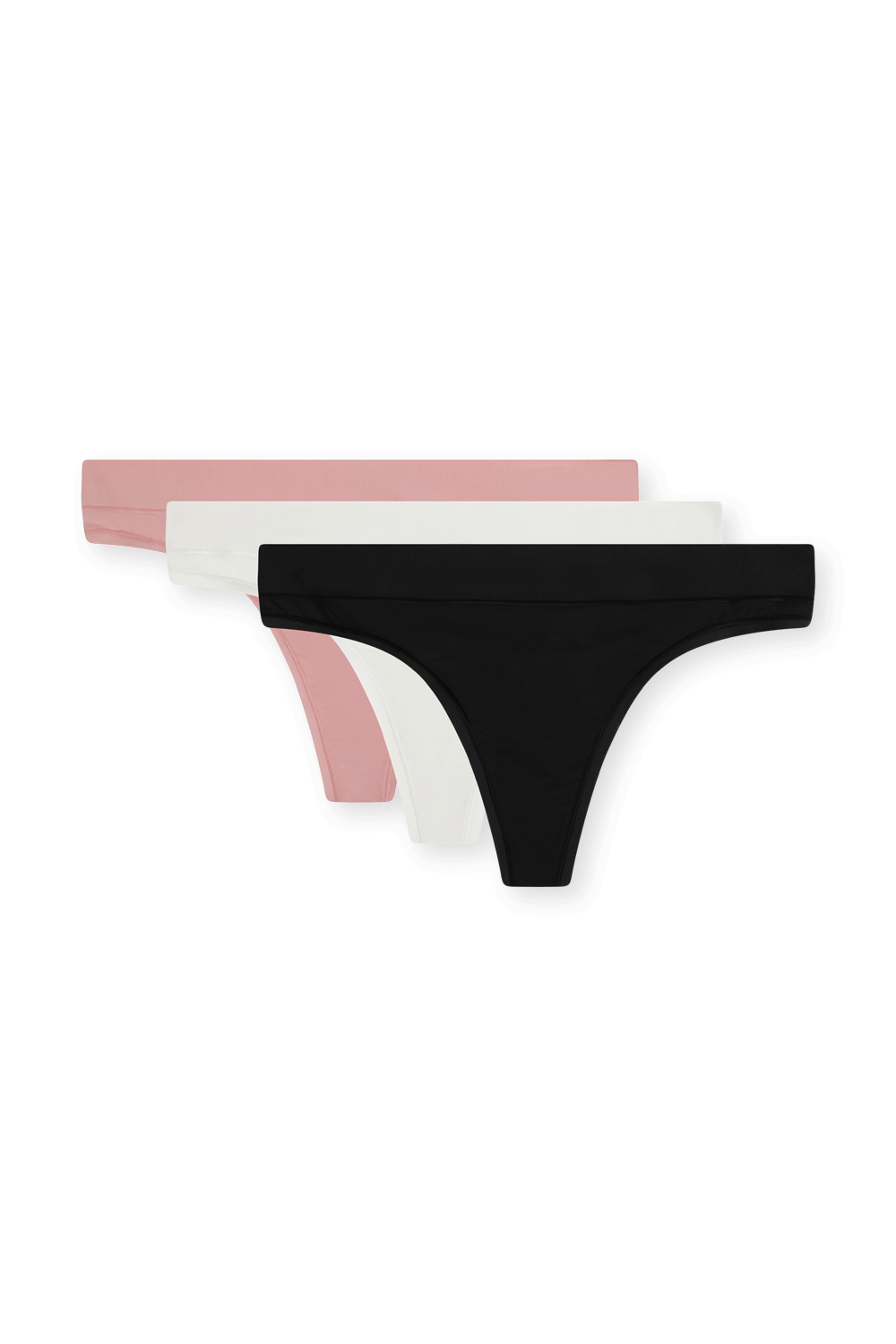 תמונה קידמית של UnderEase Mid-Rise Thong Underwear - 3Pack LULULEMON