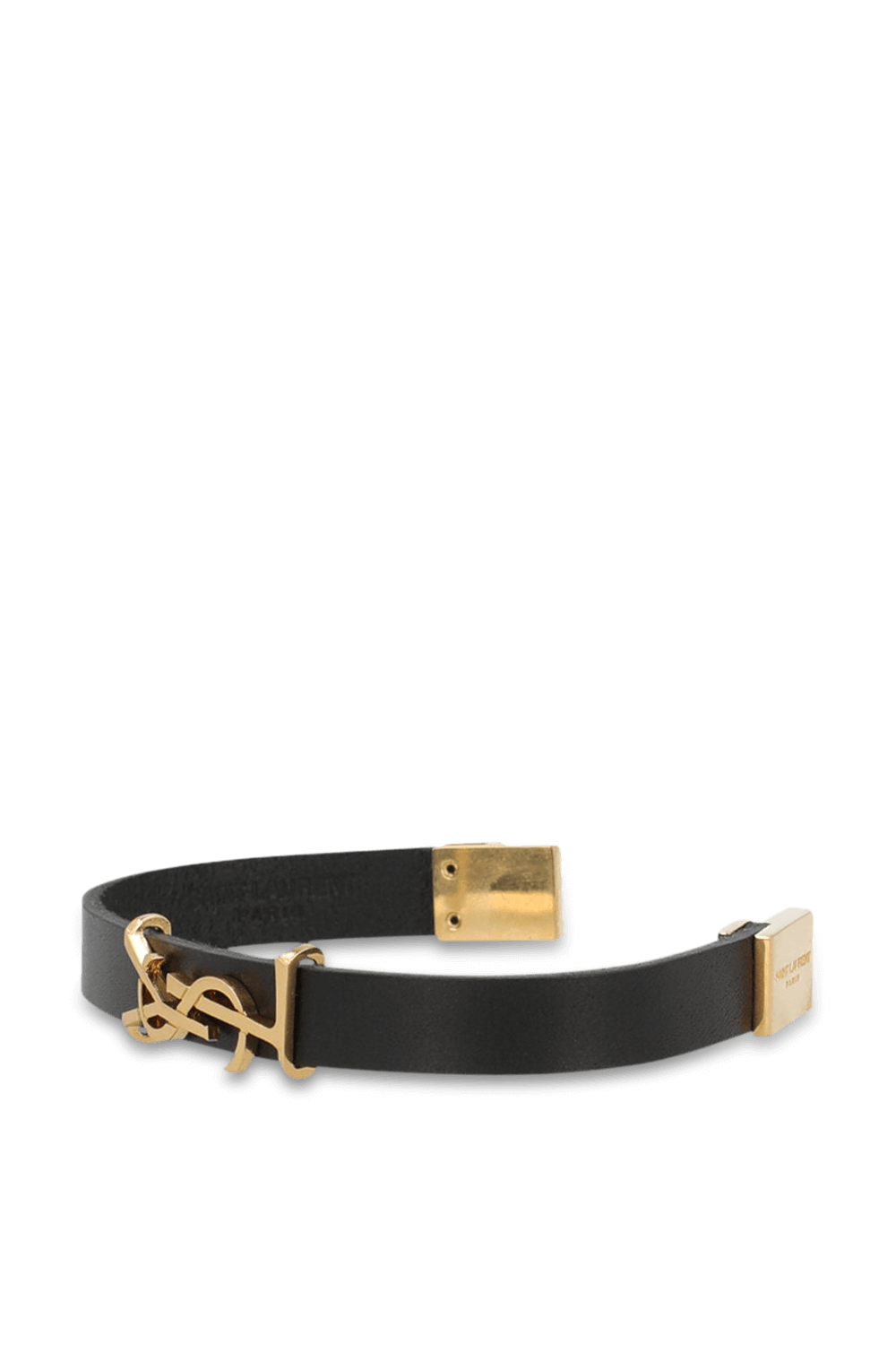 תמונת תקריב של צמיד עור קסנדרה SAINT LAURENT