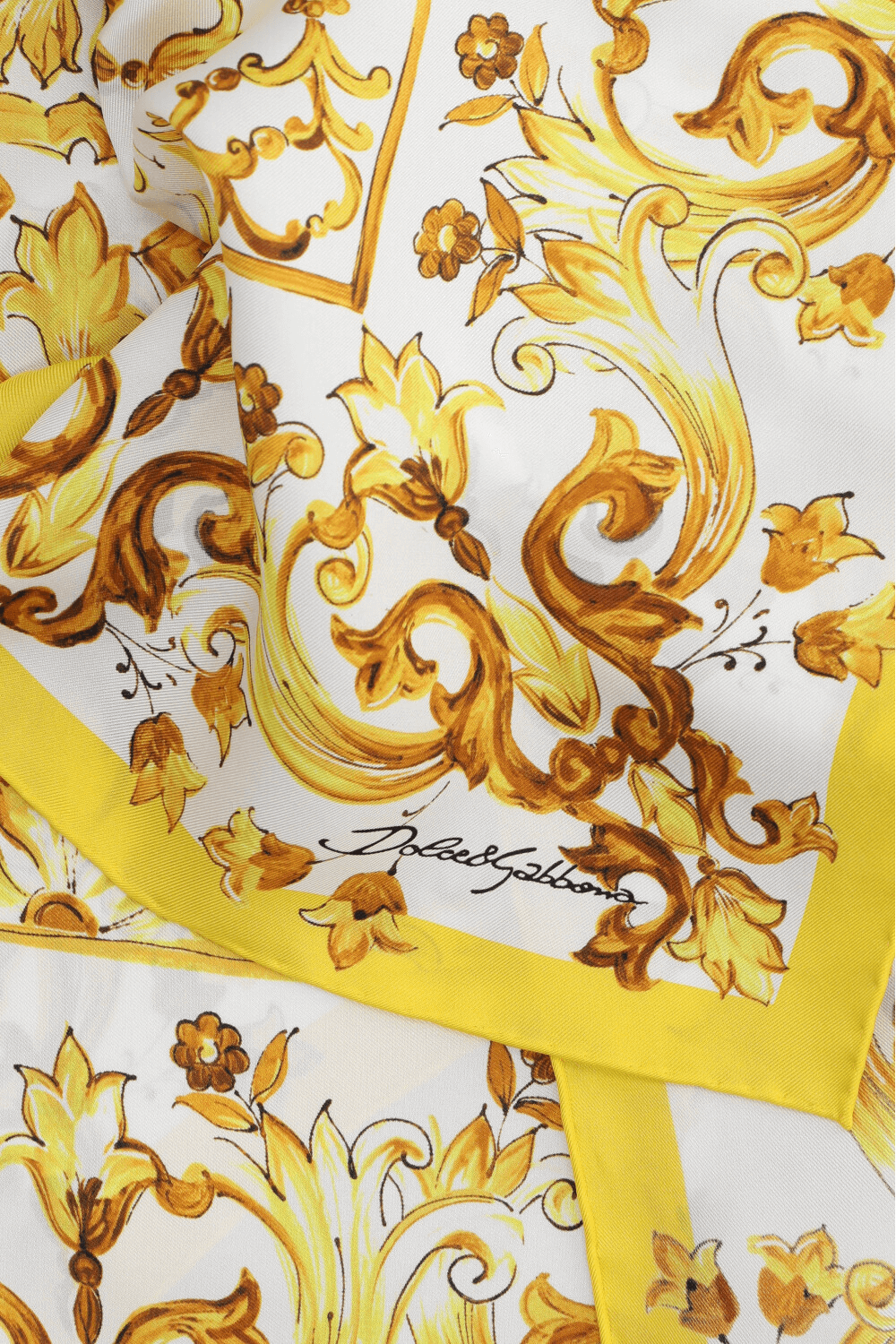תמונה אחורית של מטפחת משי מג'וליקה DOLCE & GABBANA