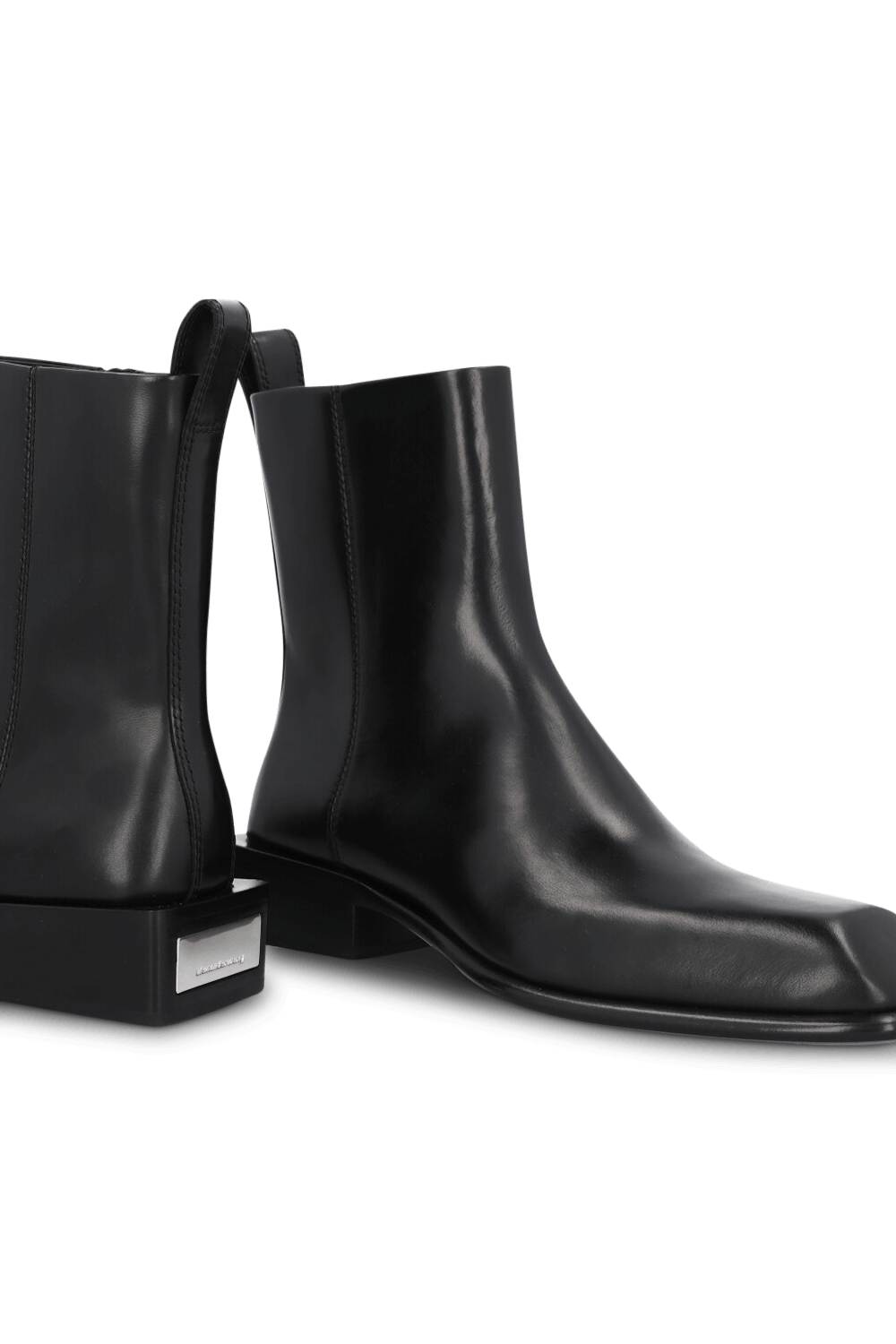 תמונת תקריב של מגפוני עור 4 סמ ALEXANDER WANG
