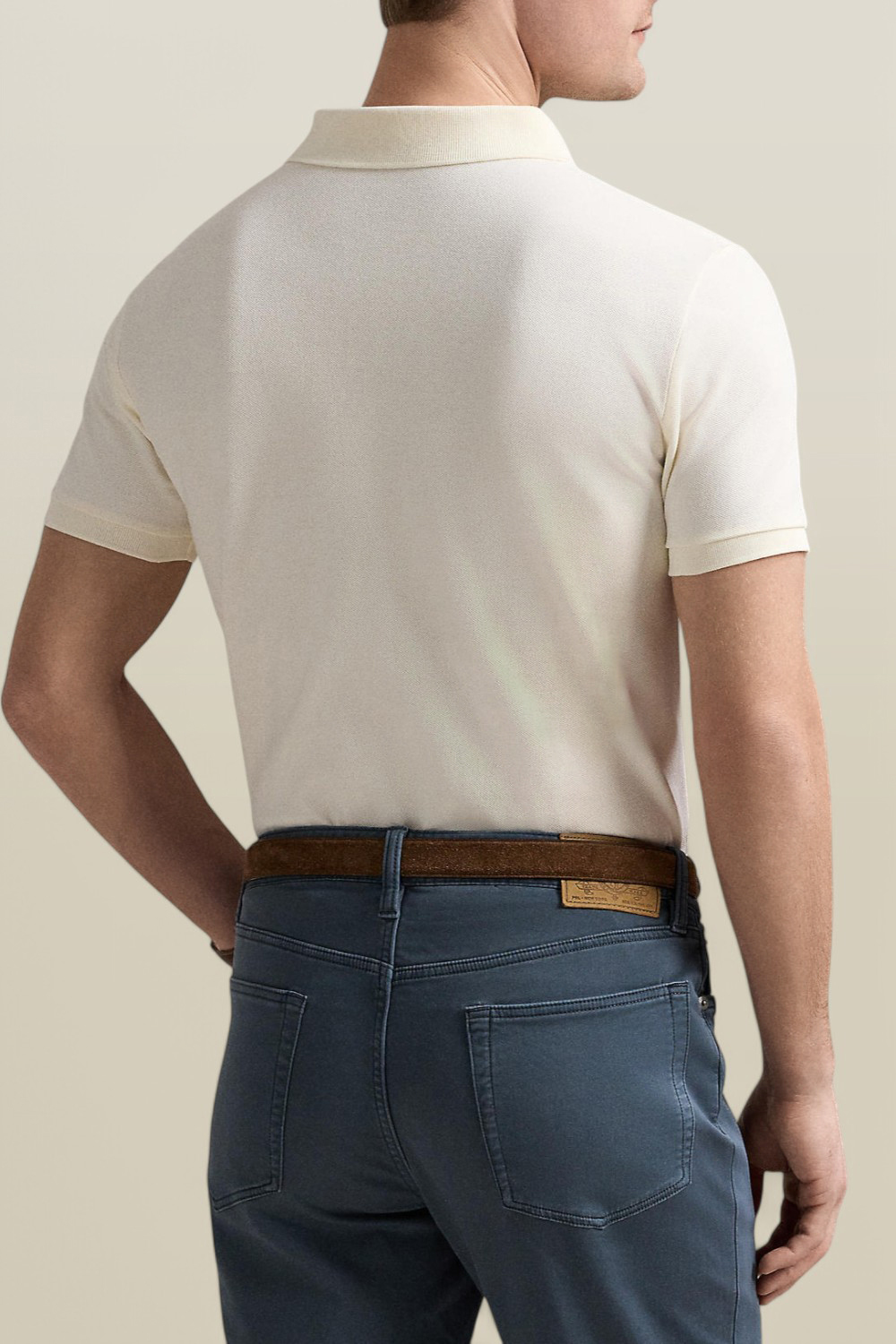 תמונת דוגמן אחורית של חולצת פולו סלים פיט POLO RALPH LAUREN