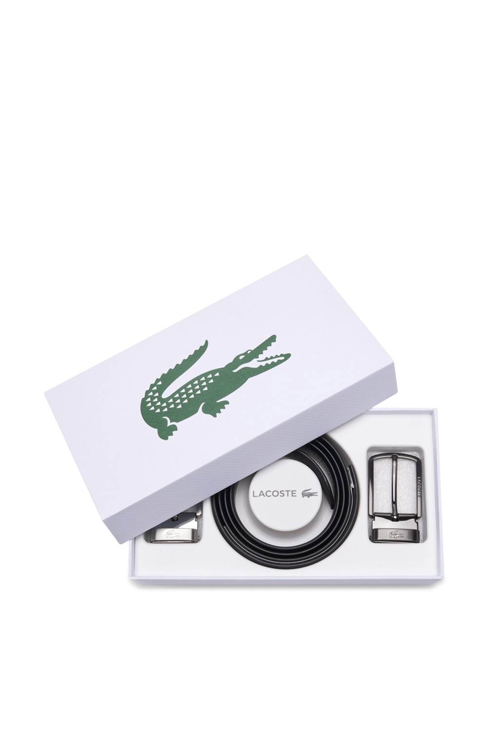 תמונה קידמית של חגורה דו צדדית LACOSTE