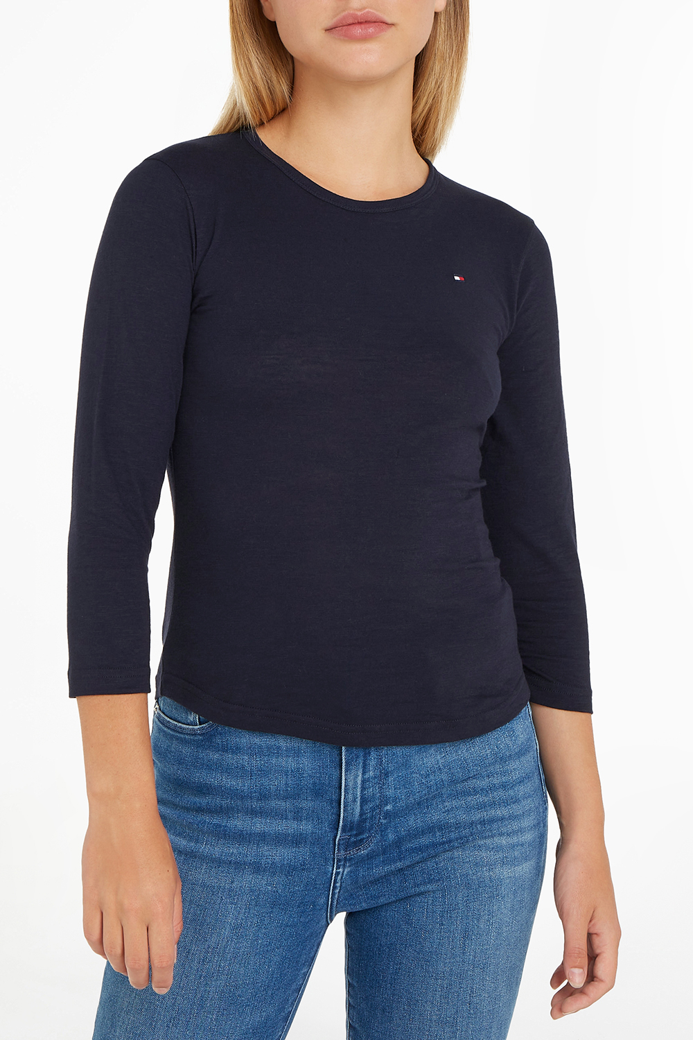 תמונת דוגמן קידמית של חולצת טי ארוכה TOMMY HILFIGER