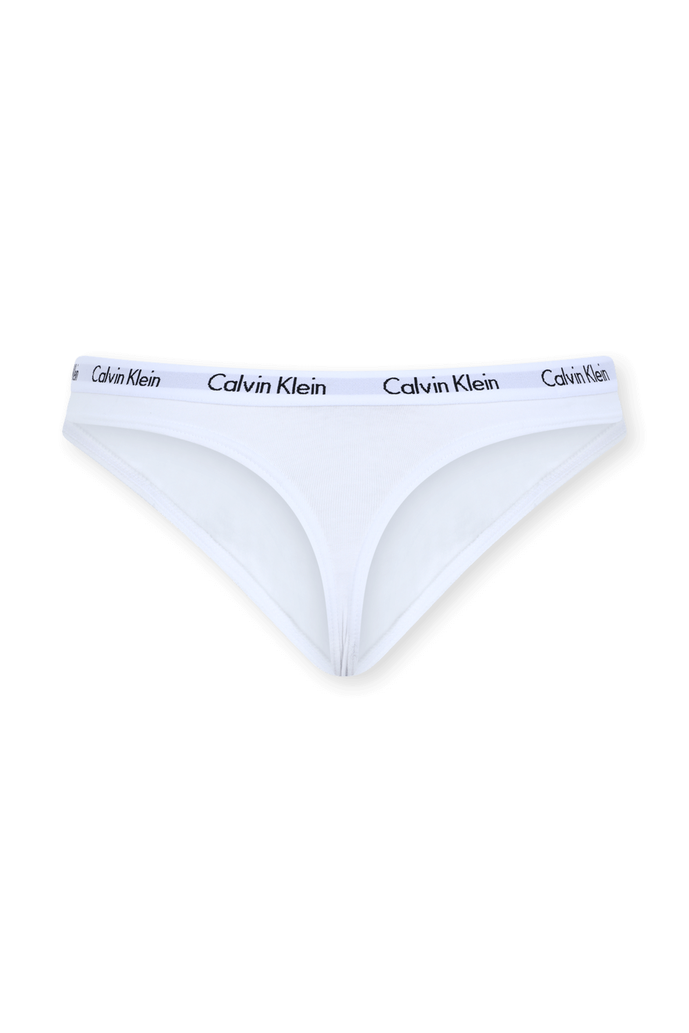 תמונה אחורית של תחתוני חוטיני מכותנה CALVIN KLEIN