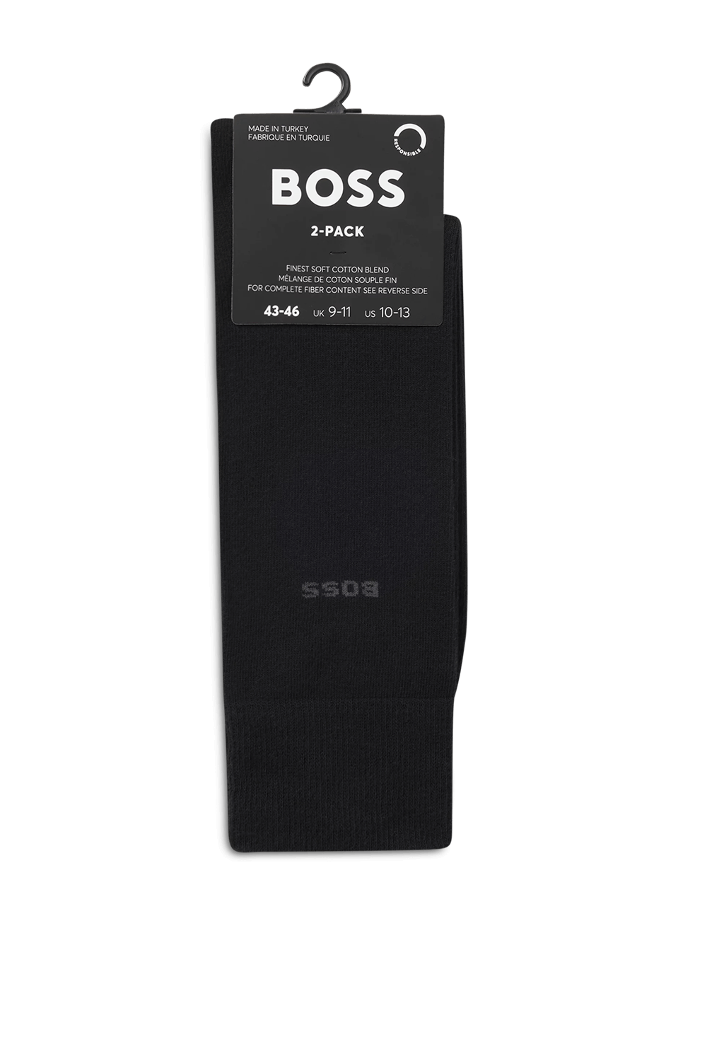 תמונה אחורית של מארז שני זוגות גרביים BOSS