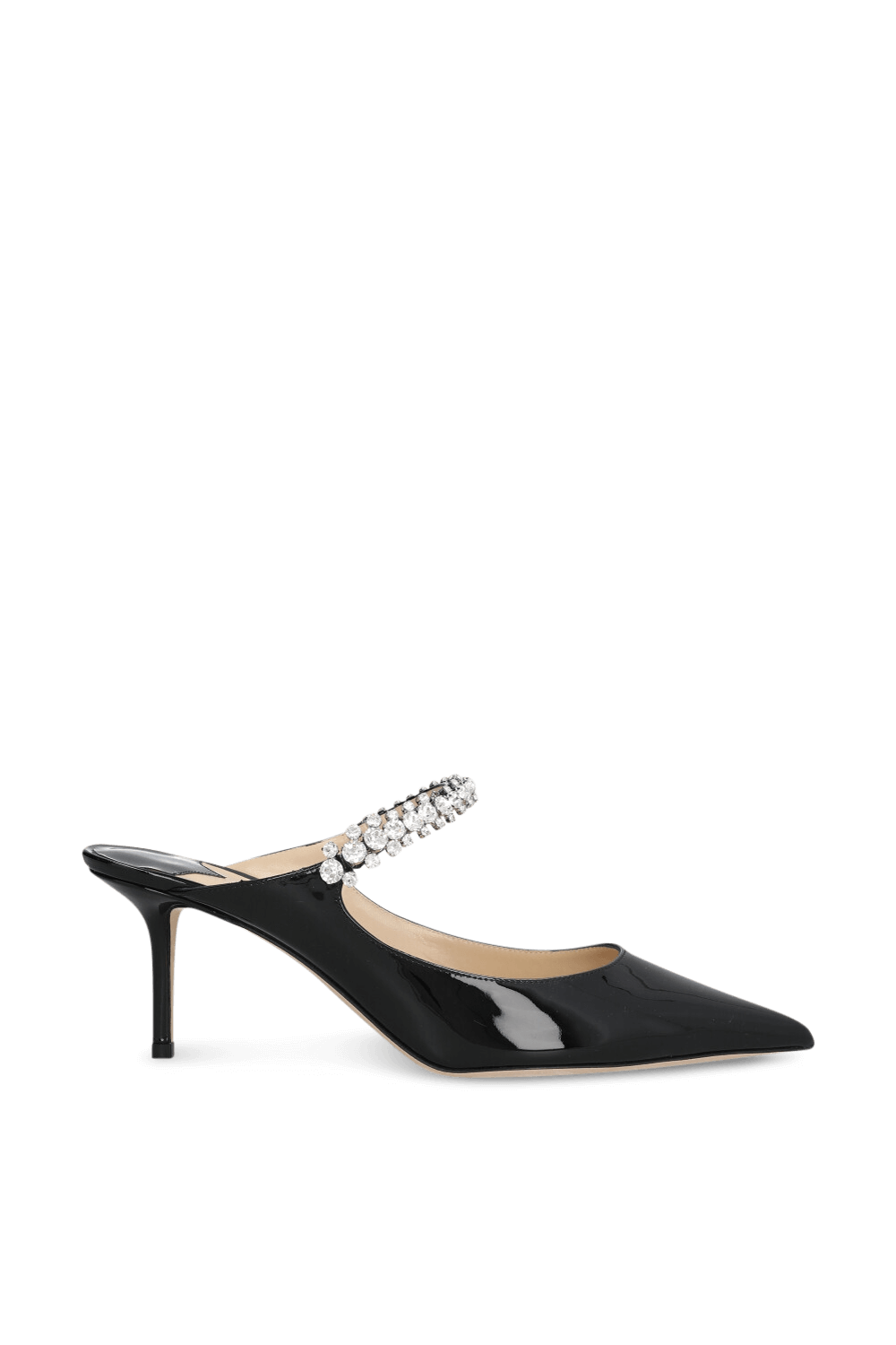 תמונה קידמית של נעלי עקב סליידס בינג 100 JIMMY CHOO