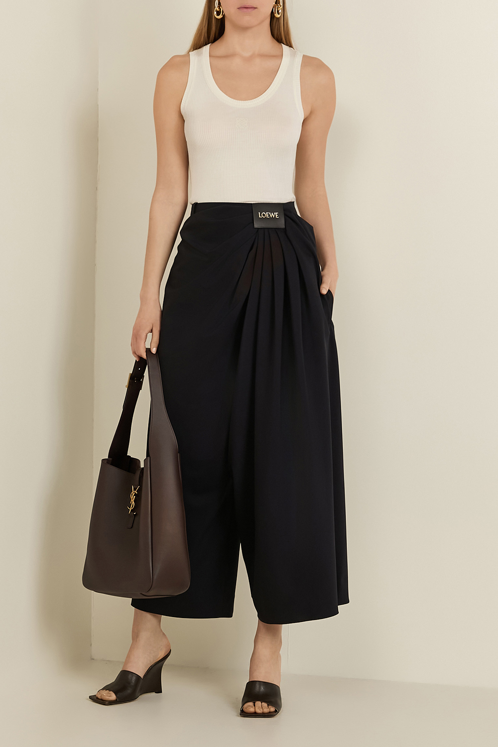 תמונת דוגמן קידמית של תיק כתף לה 5 A 7 לארג' SAINT LAURENT
