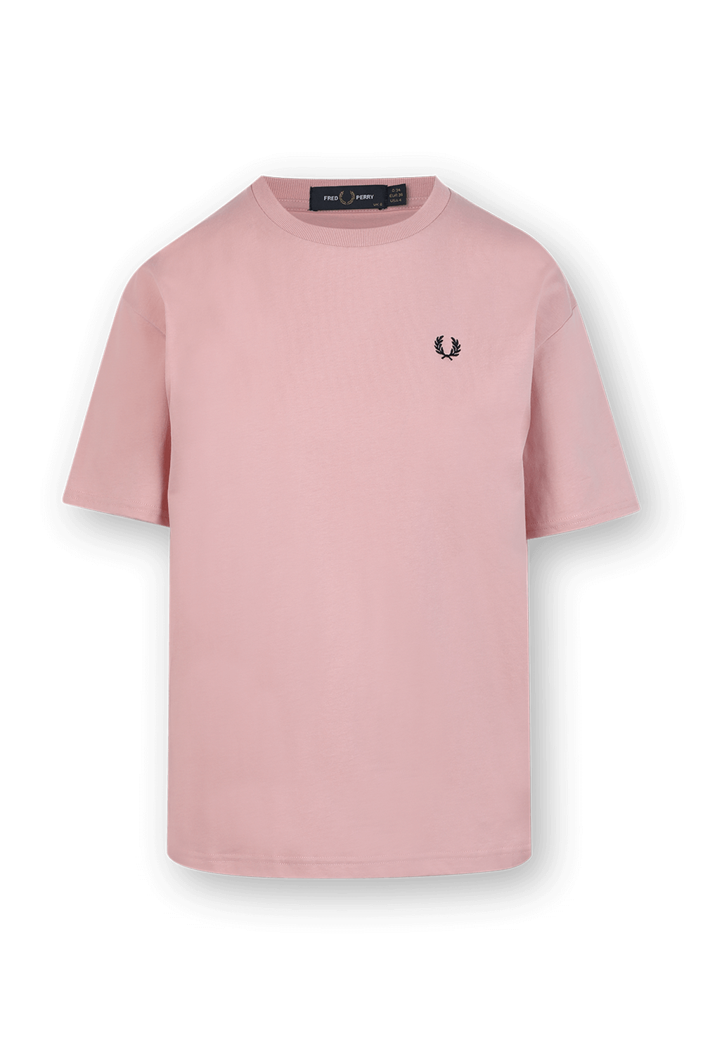 תמונה קידמית של Crew Neck T-Shirt in Pink