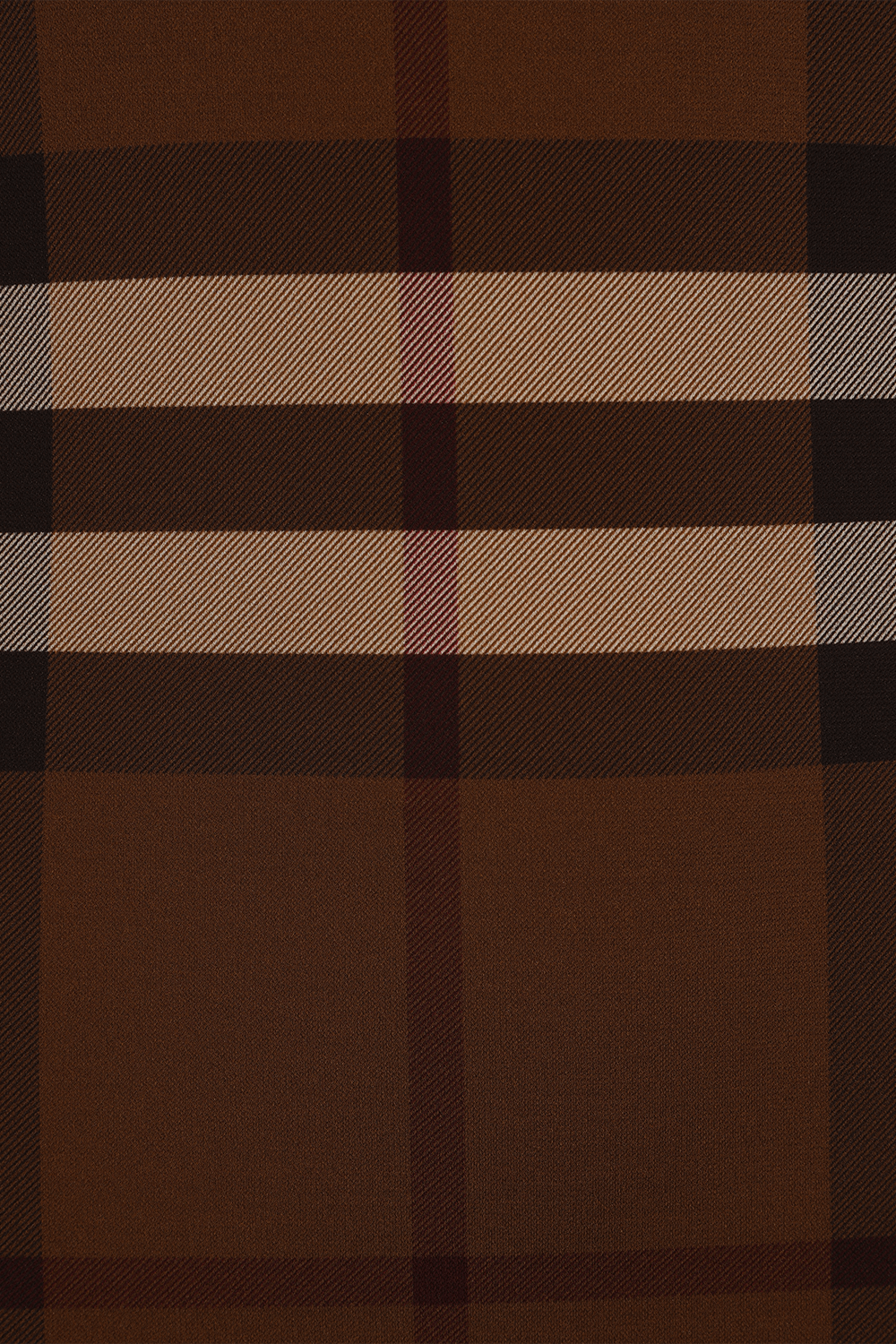 תמונה אחורית של שמלה משבצות עם צווארון גולף BURBERRY