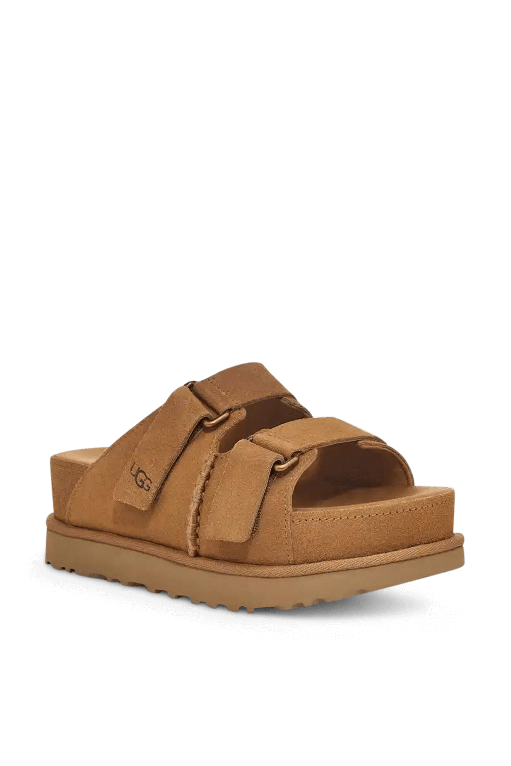 תמונה אחורית של כפכפי סליידס גולדן סטאר UGG