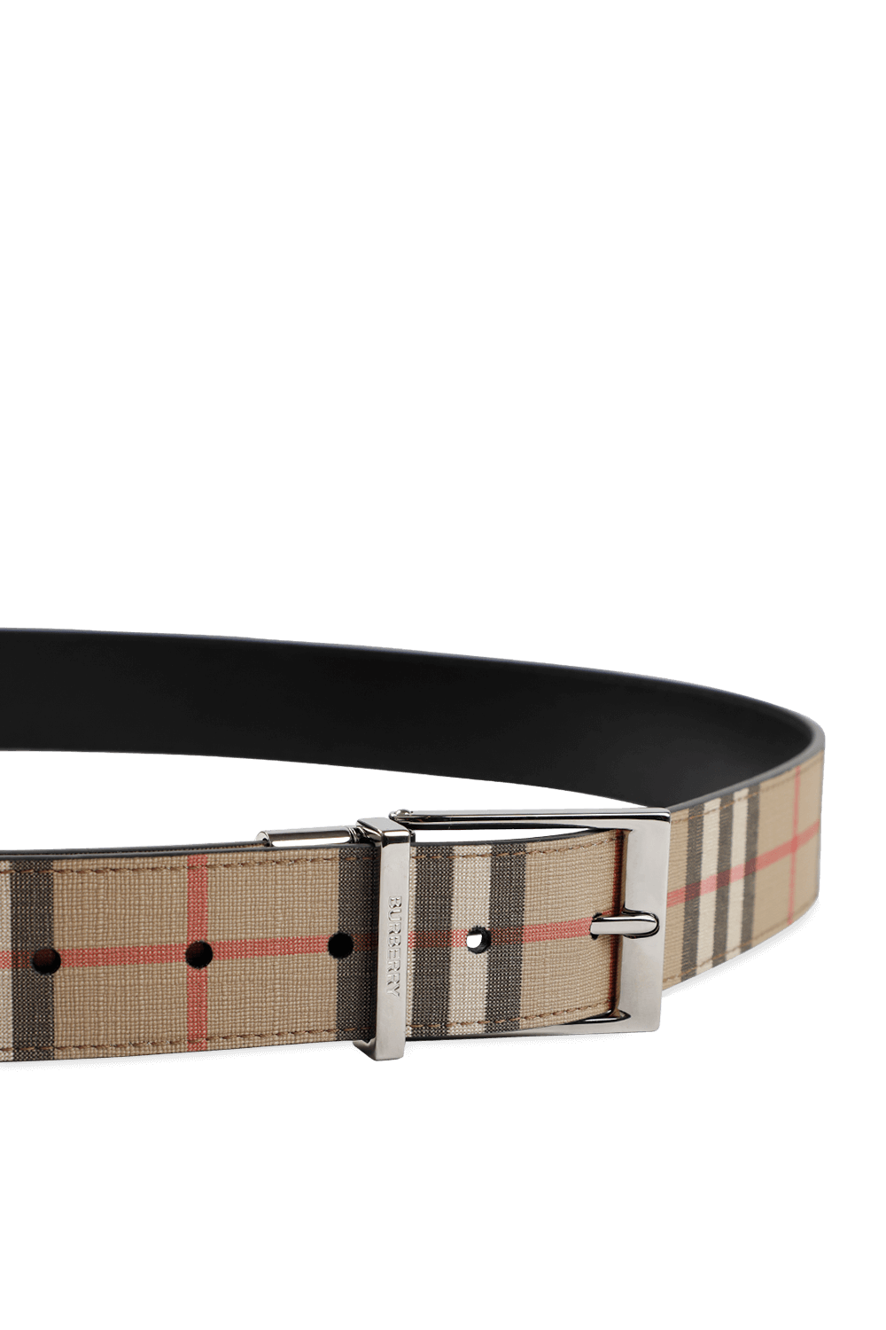 תמונת תקריב של Vintage Leather Belt