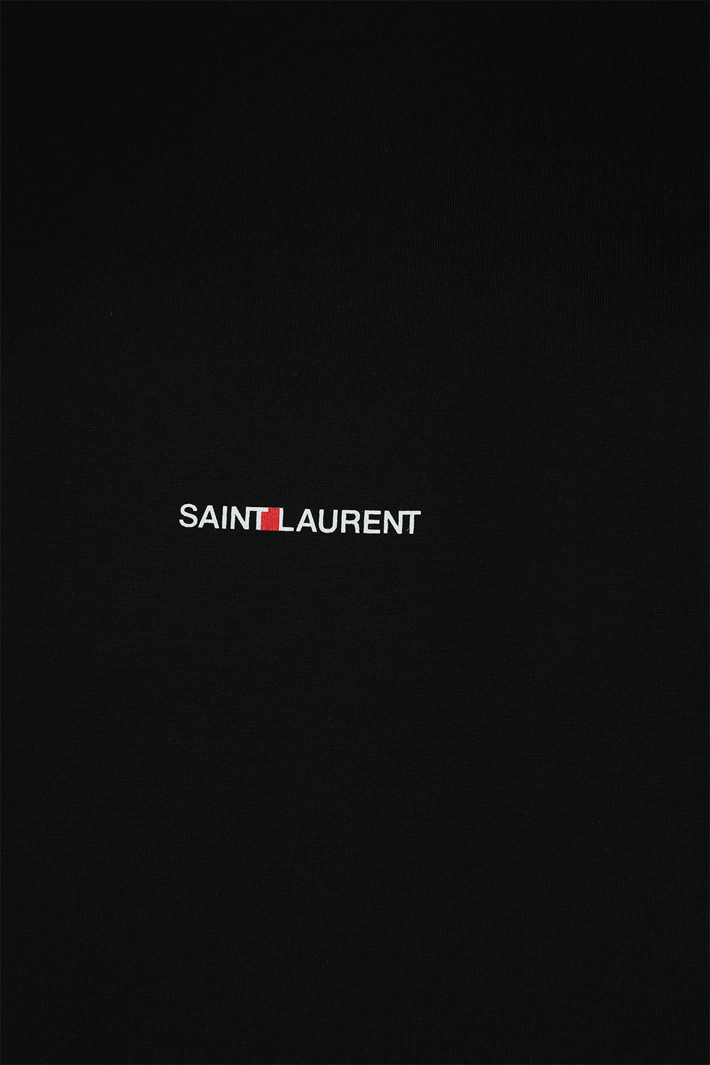 תמונה אחורית של חולצת לוגו טי קלאסית SAINT LAURENT