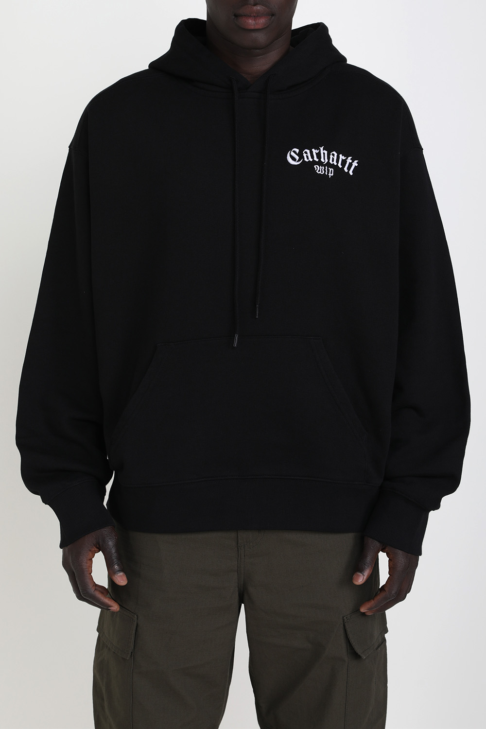 תמונת דוגמן קידמית של סווטשירט קפוצ'ון CARHARTT WIP