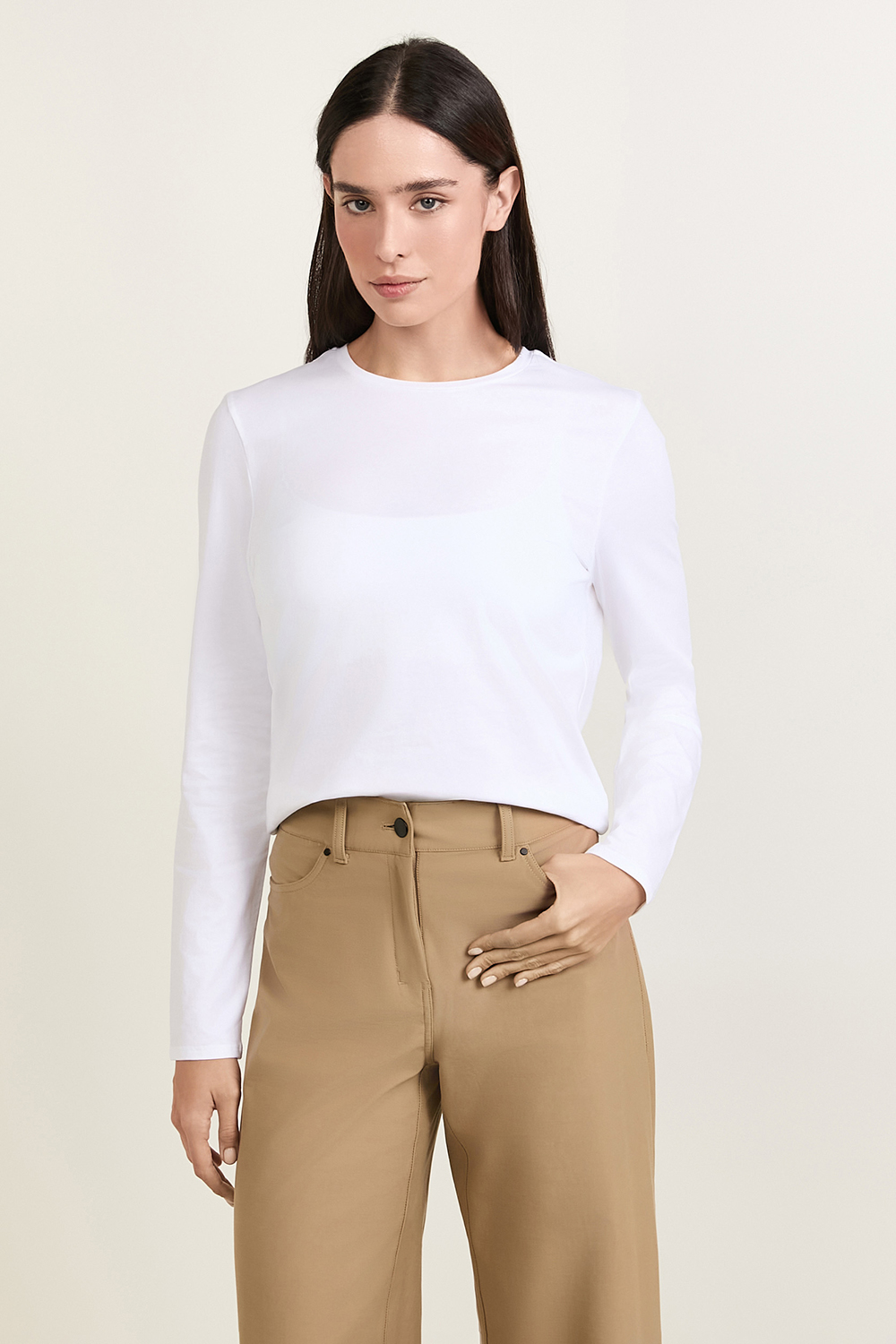 תמונת דוגמן קידמית של Love Organic Cotton Crewneck Long-Sleeve LULULEMON