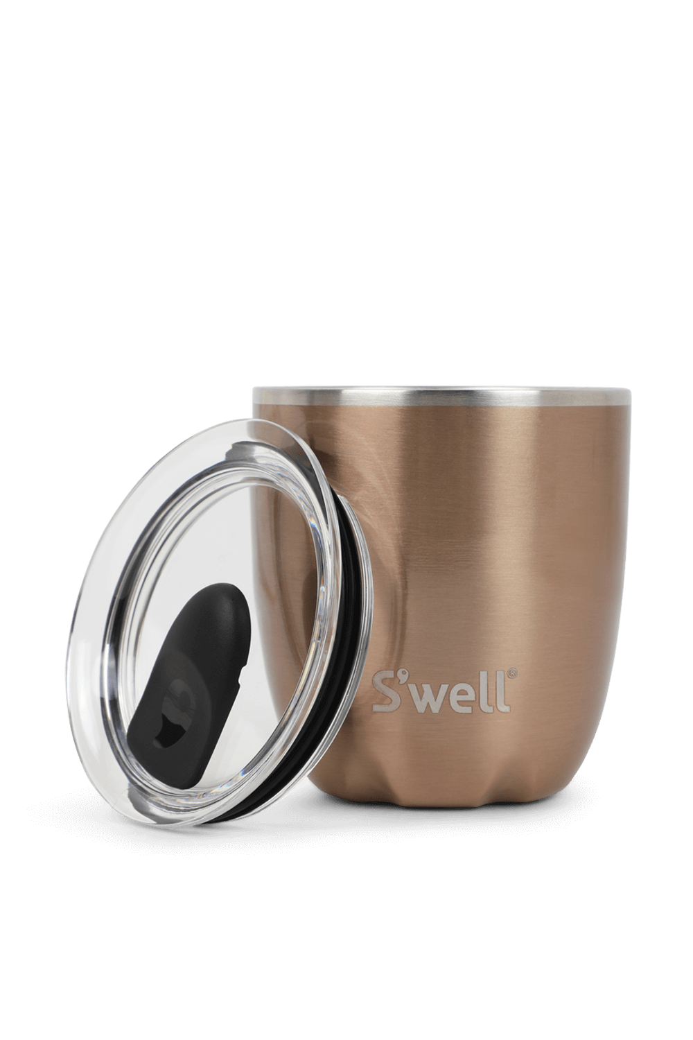 תמונה אחורית של כוס נחושת 100 מ\"ל עם מכסה SWELL