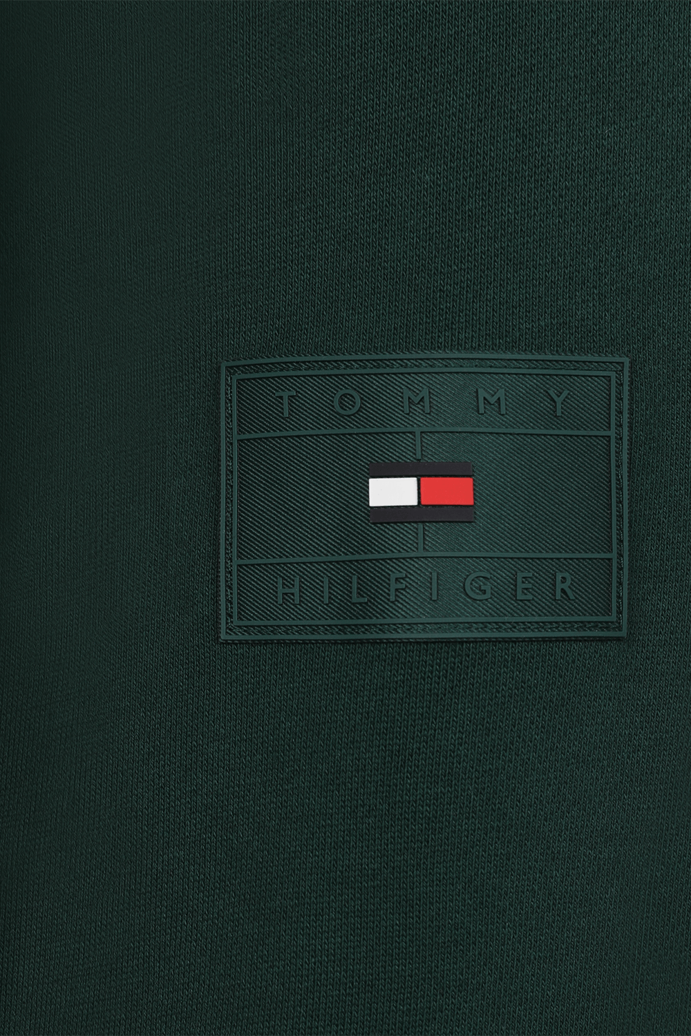 תמונה אחורית של סווטשירט מרוכסן עם קפוצ'ון TOMMY HILFIGER