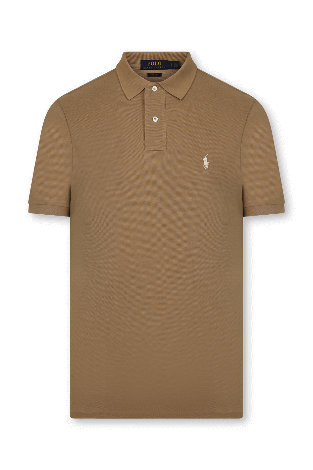 תמונה קידמית של חולצת פולו קצרה מכותנה POLO RALPH LAUREN