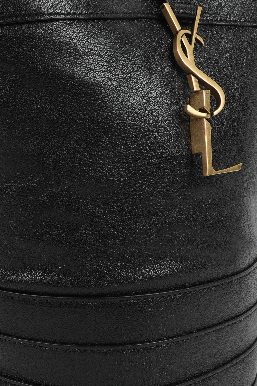 תמונת תקריב של תיק באקט פרמויר מעור SAINT LAURENT