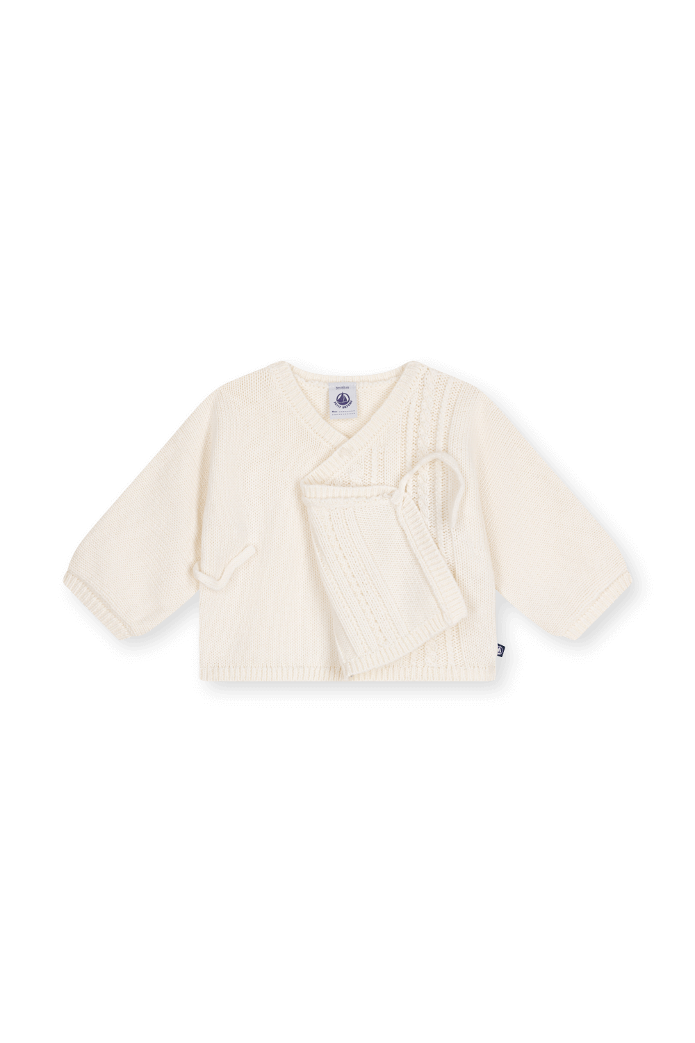 תמונת תקריב של קרדיגן - גילאי 1-12 חודשים PETIT BATEAU