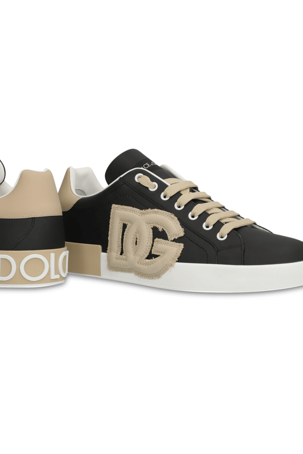 תמונת תקריב של נעלי סניקרס פורטפינו DOLCE & GABBANA