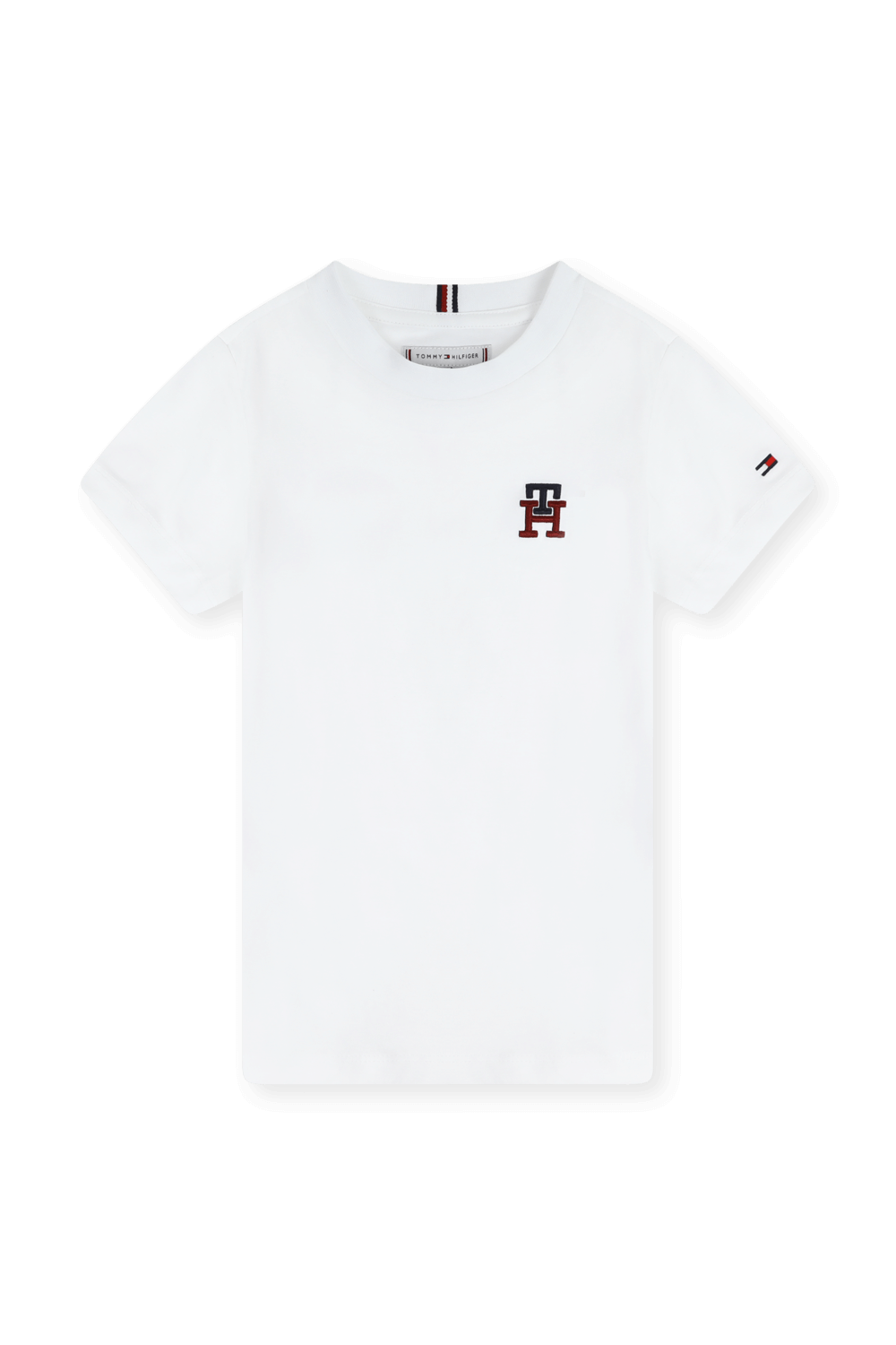 תמונה קידמית של גילאי 4-6 חולצת טי מכותנה TOMMY HILFIGER KIDS