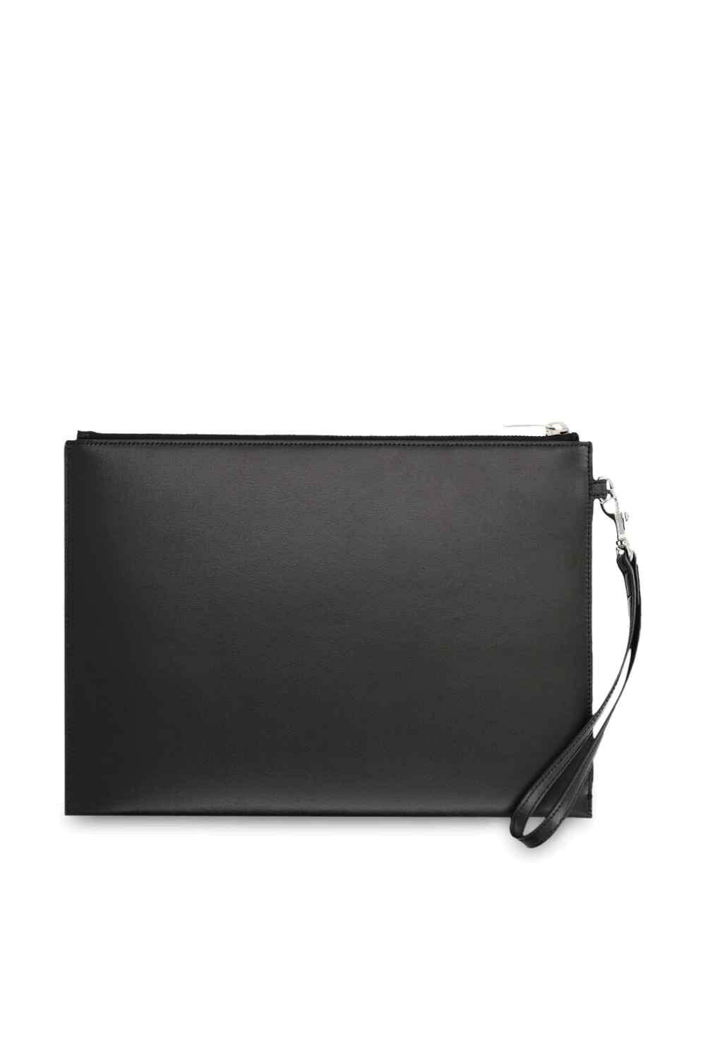 תמונה אחורית של תיק קלאץ' מעור SAINT LAURENT