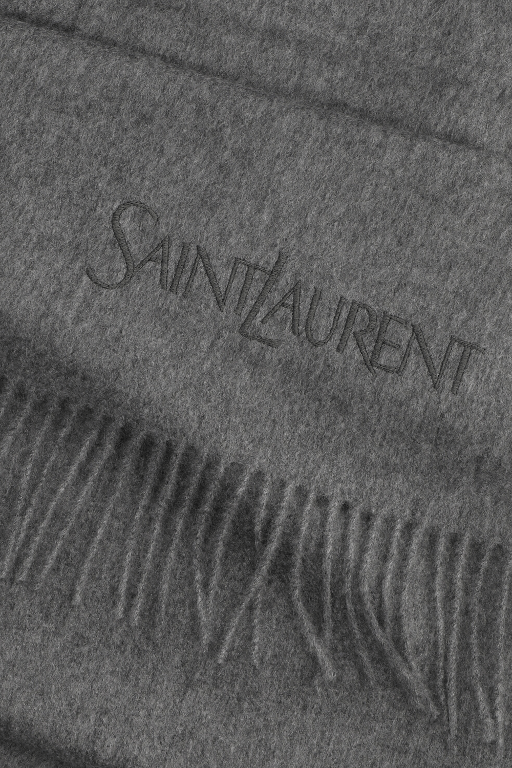 תמונה אחורית של צעיף קשמיר SAINT LAURENT