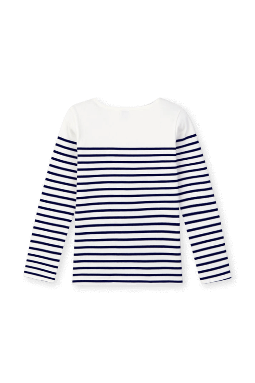 תמונה אחורית של חולצת פסים ארוכה PETIT BATEAU