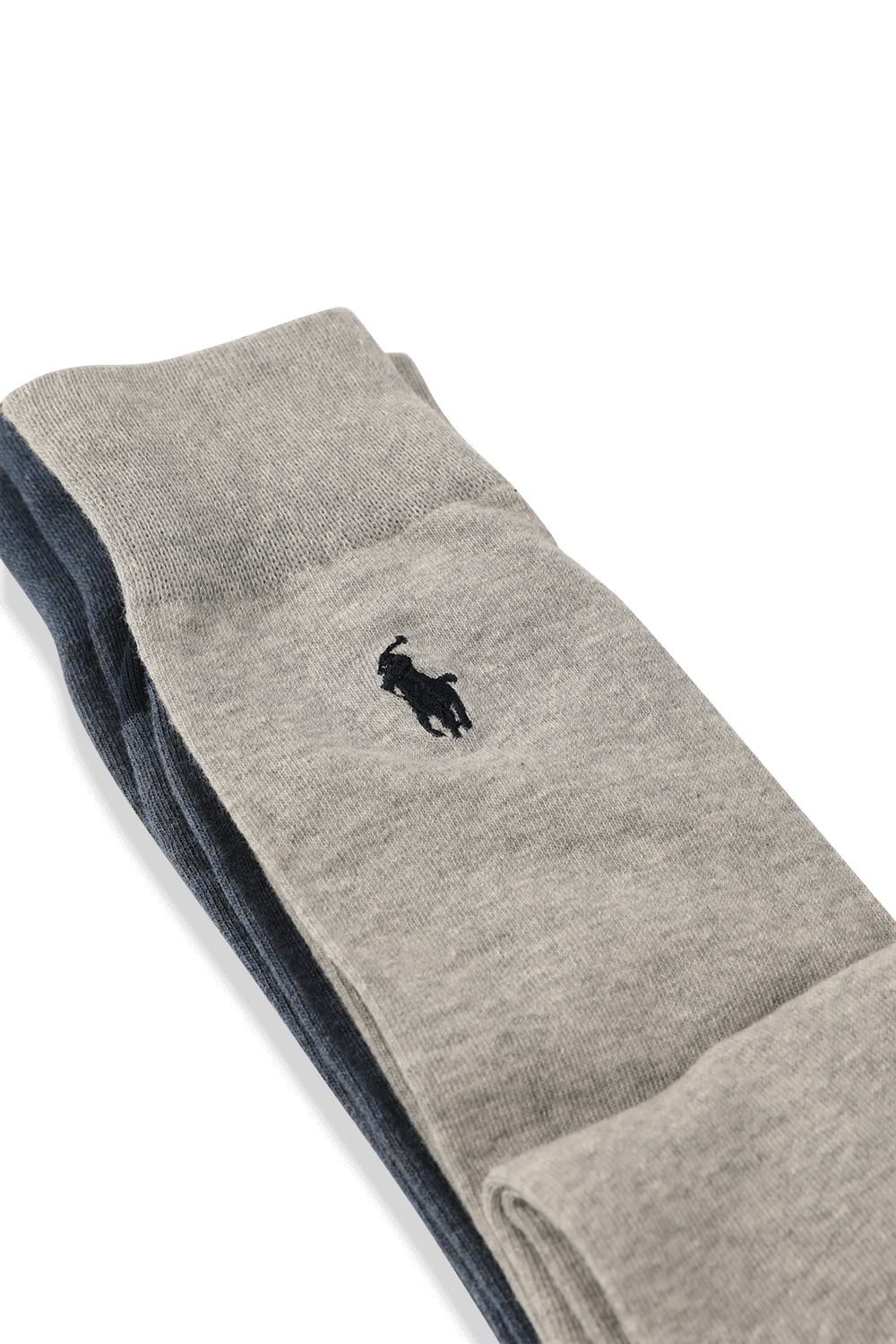 תמונת תקריב של 2 Pack Mid Socks Polo in Grey POLO RALPH LAUREN