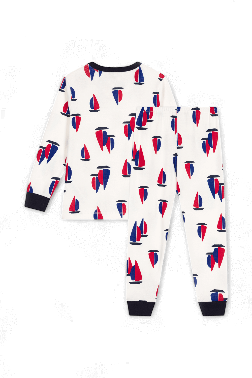 תמונה אחורית של סט פיג'מה - גילאי 6-12 שנים PETIT BATEAU