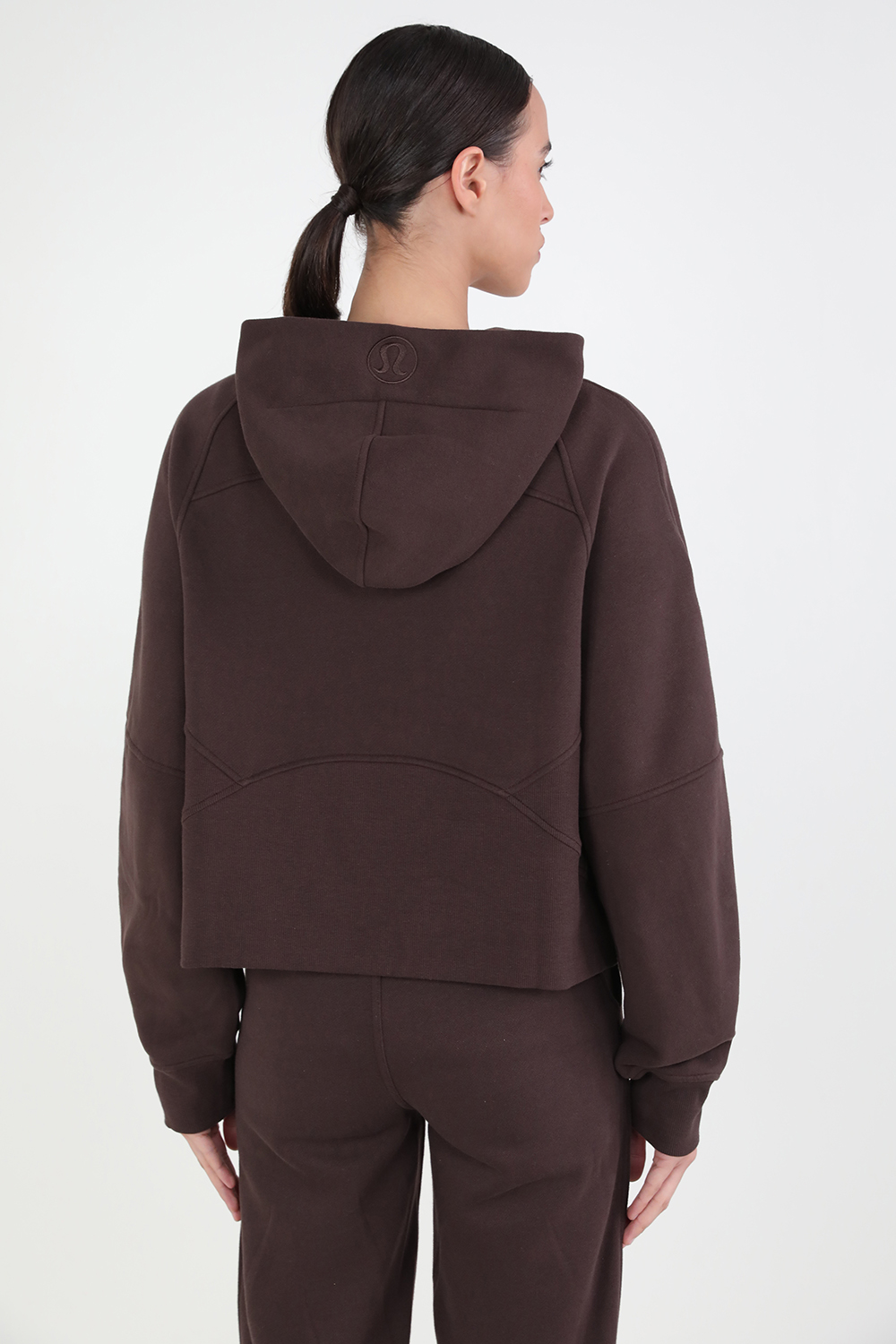 תמונת דוגמן אחורית של Scuba Oversized Half-Zip Hoodie