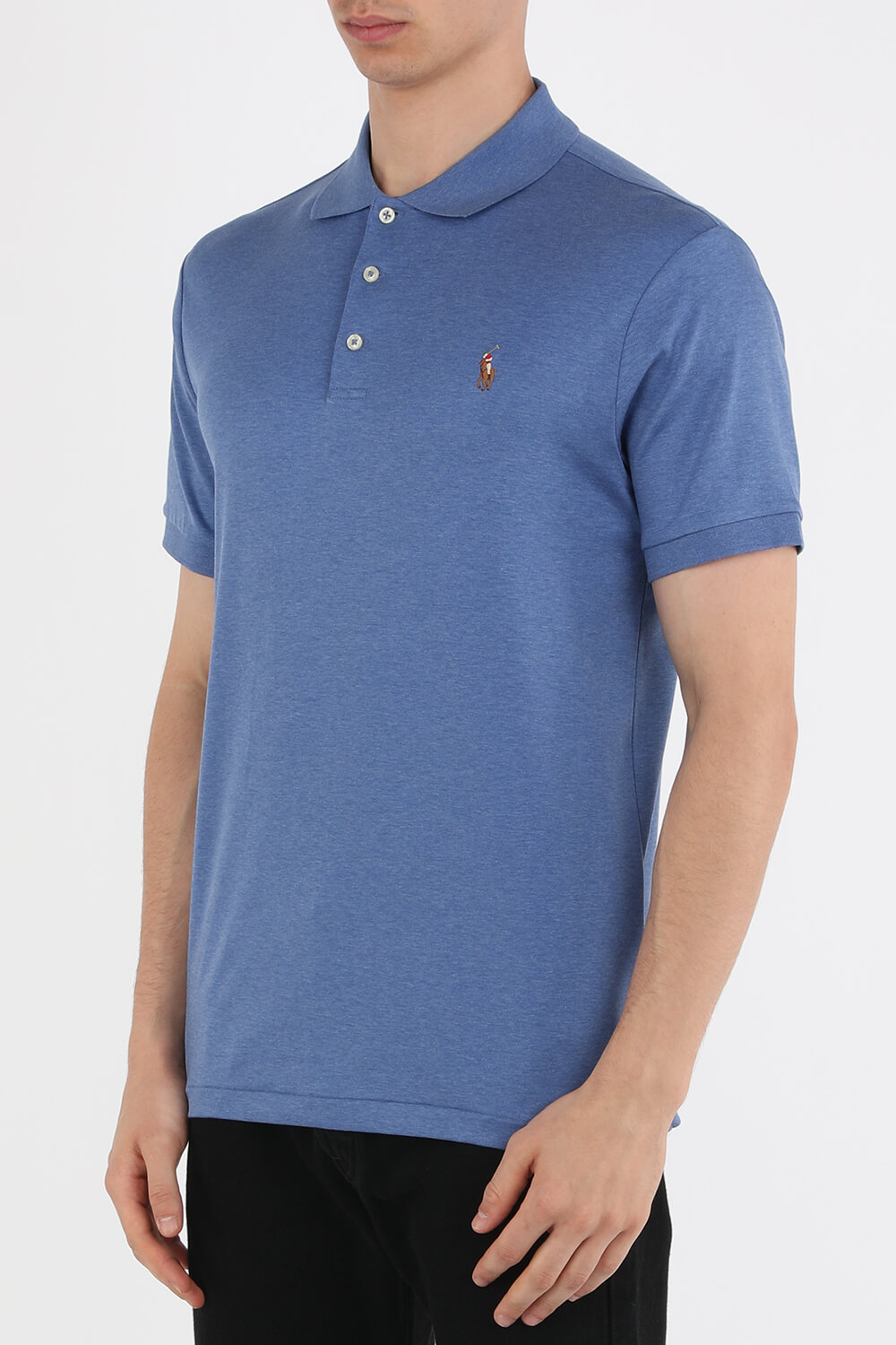 תמונת דוגמן קידמית של Logo Polo Shirt in Blue POLO RALPH LAUREN